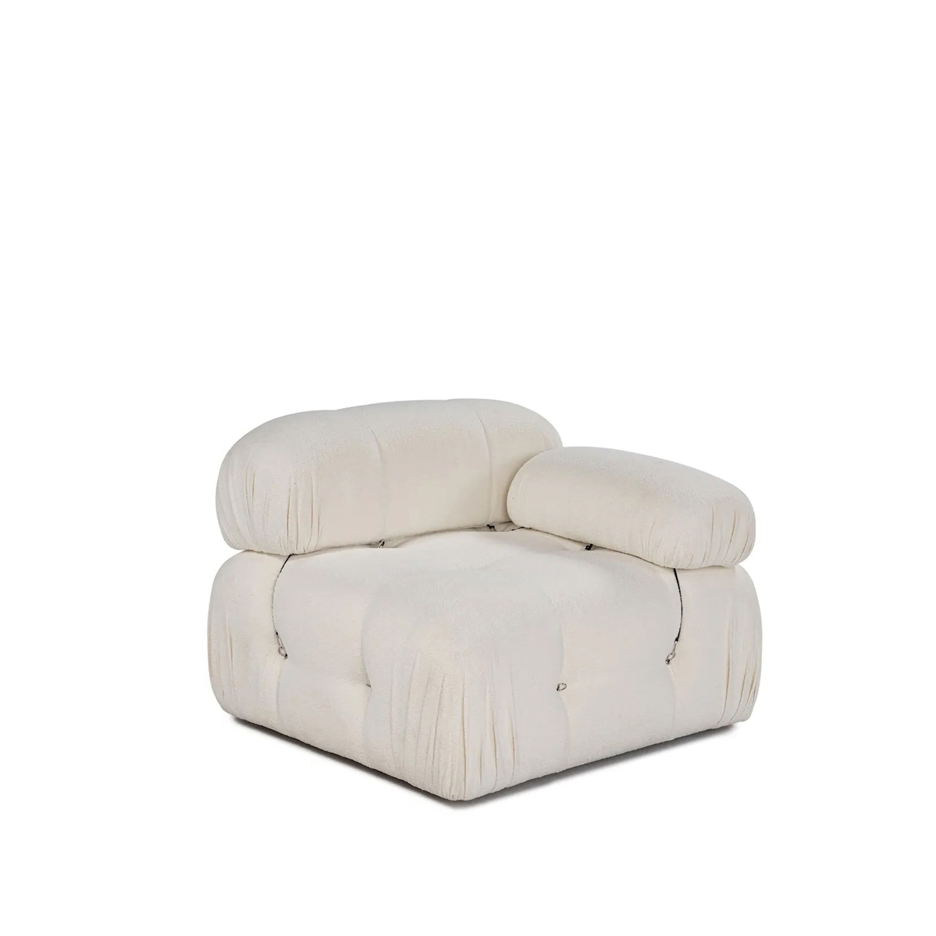 Blanca Högermodul White Bouclé