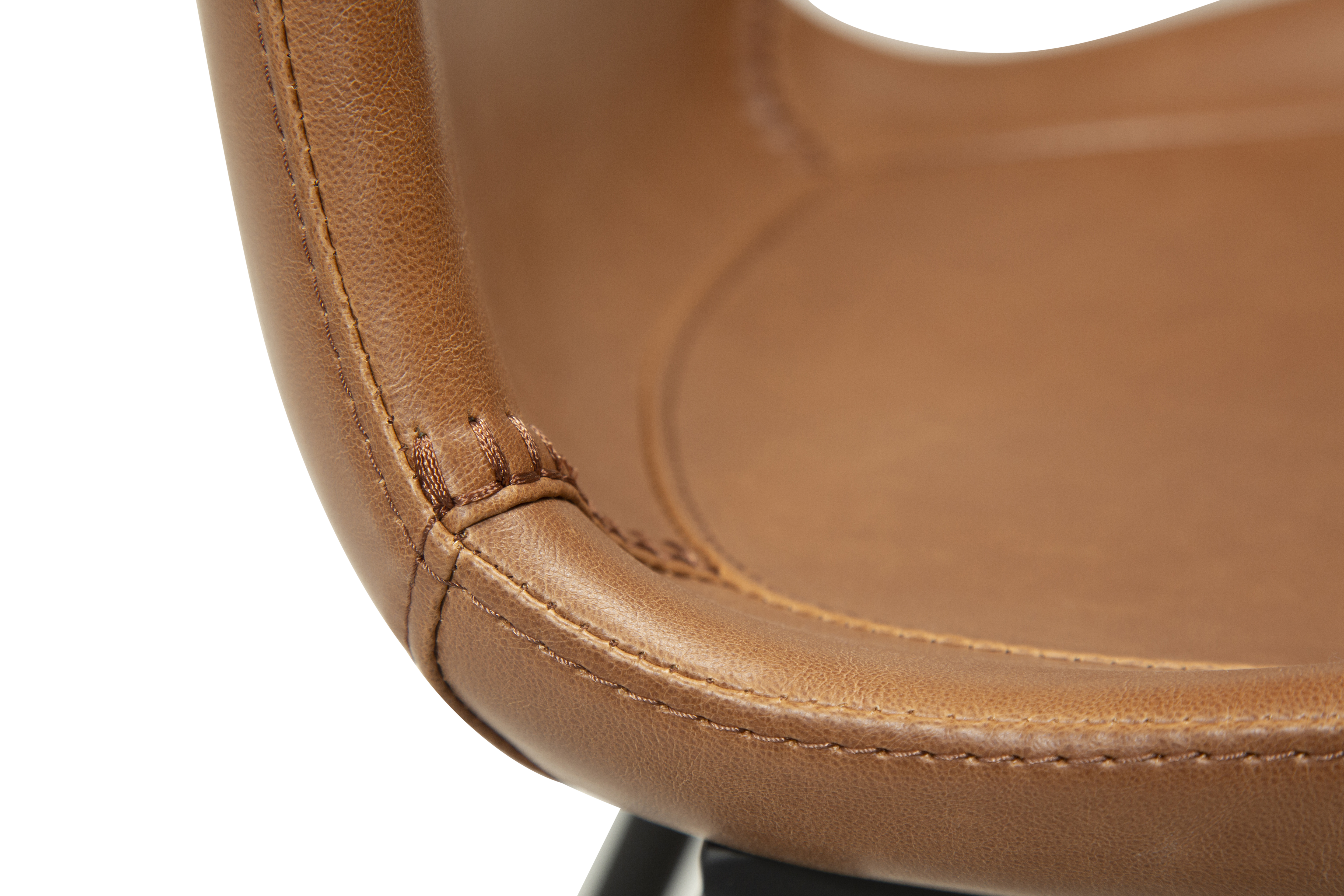 Dan Form Medusa Matstol Konstläder Ljusbrun/Svart