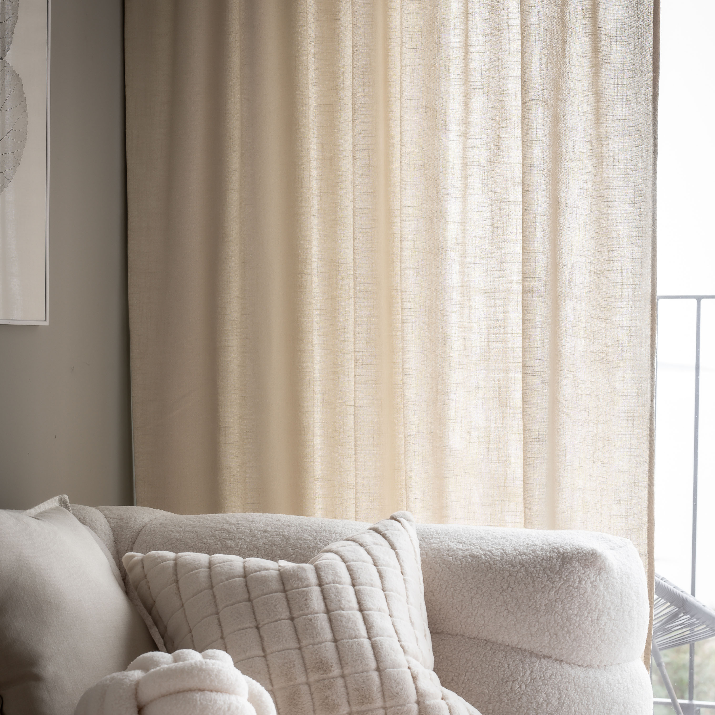 Svanefors Cecil Gardinlängd Lin 260cm 2-pack