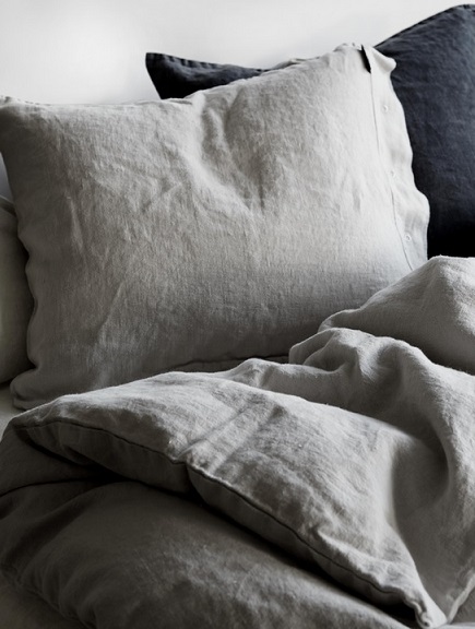 Lovely Linen Örngott Linne Light Grey 50x60