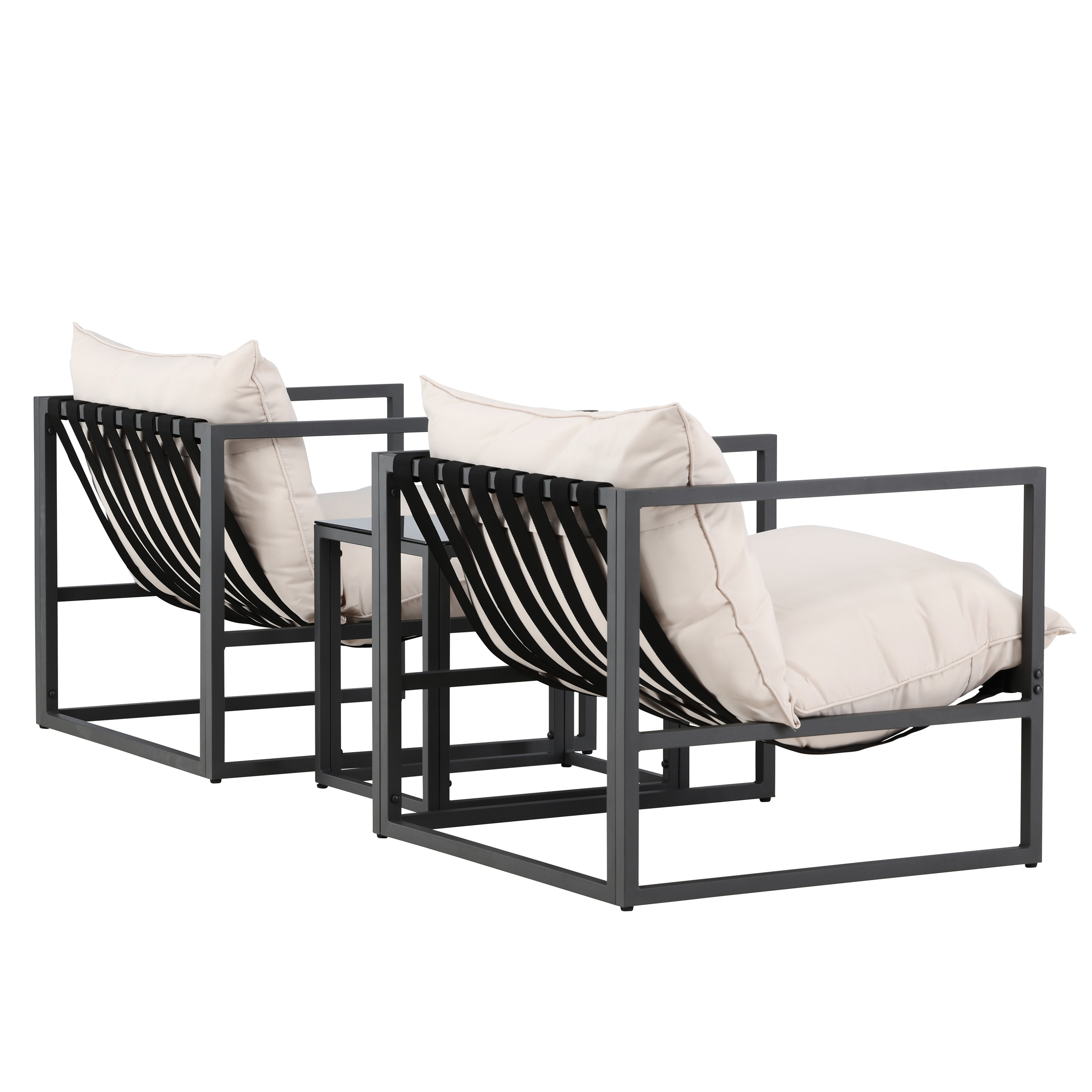 Venture Home Messina Loungeset Black/Beige