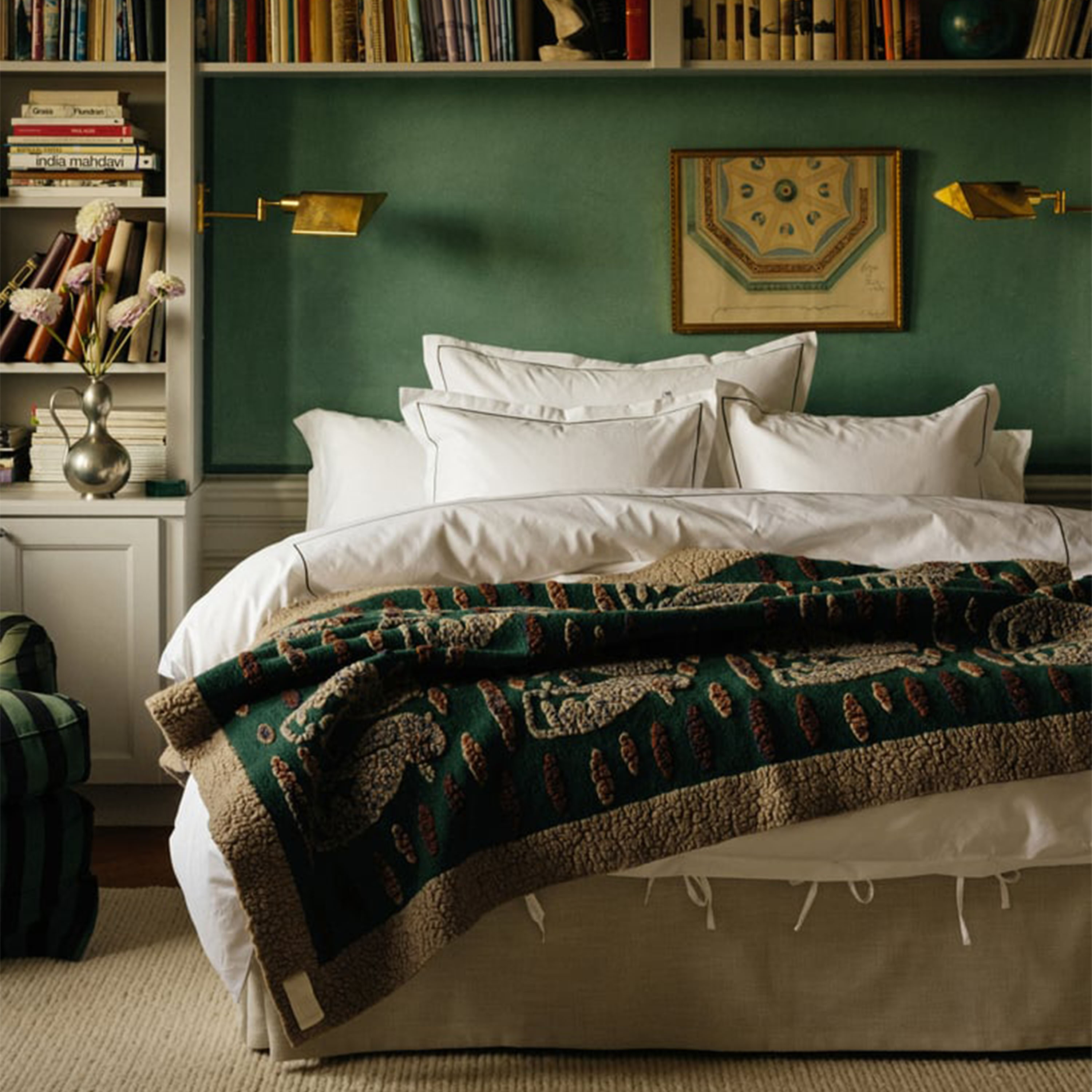 Mille Notti Leopardo Pläd Green