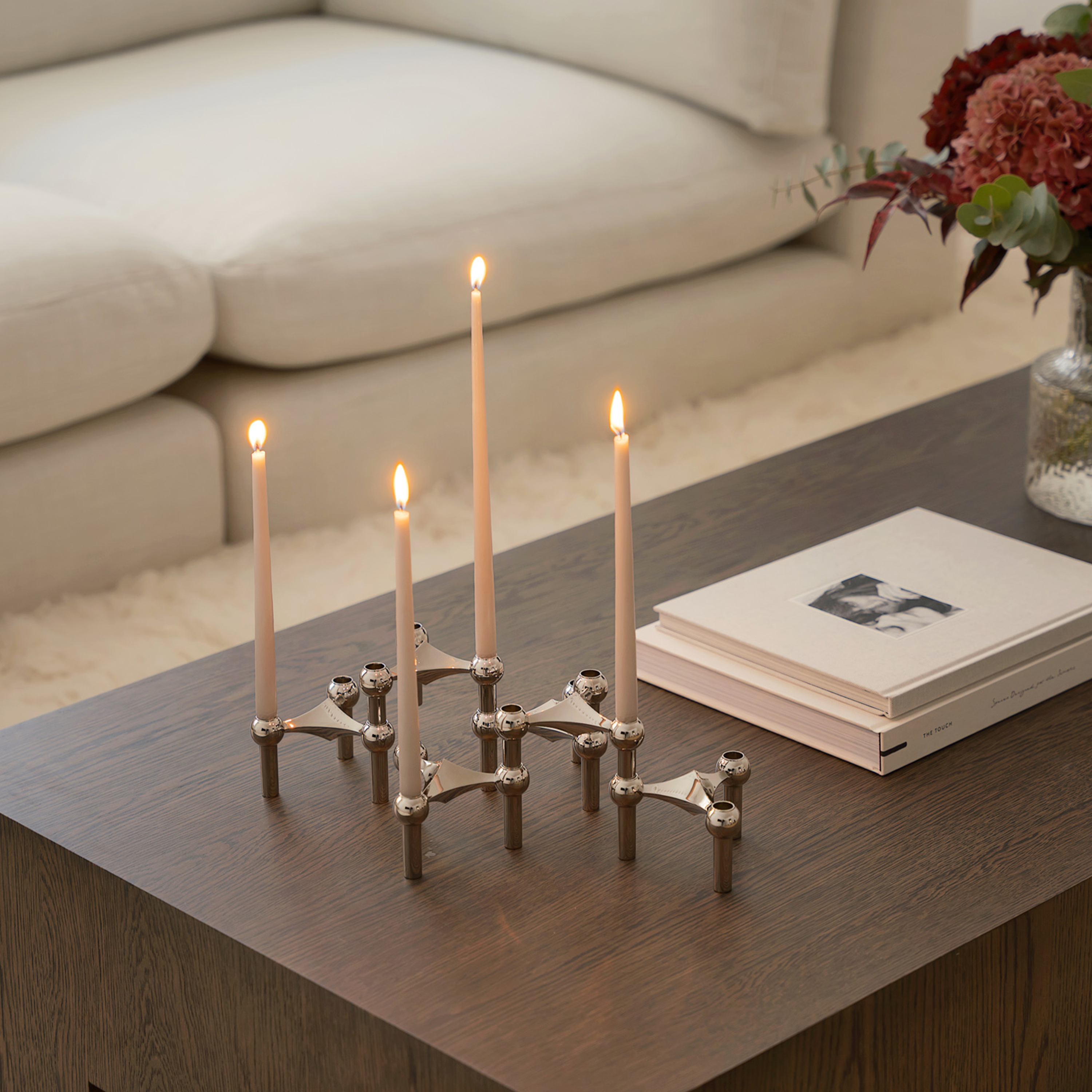 Stoff STOFF Nagel Lysestake Chrome 3-pakning