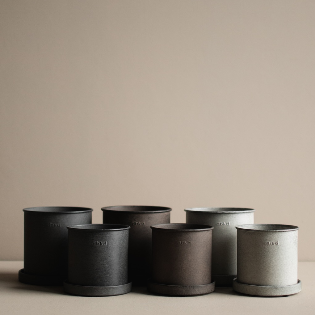 DBKD Plant Pot Black Small 2-pakkaus