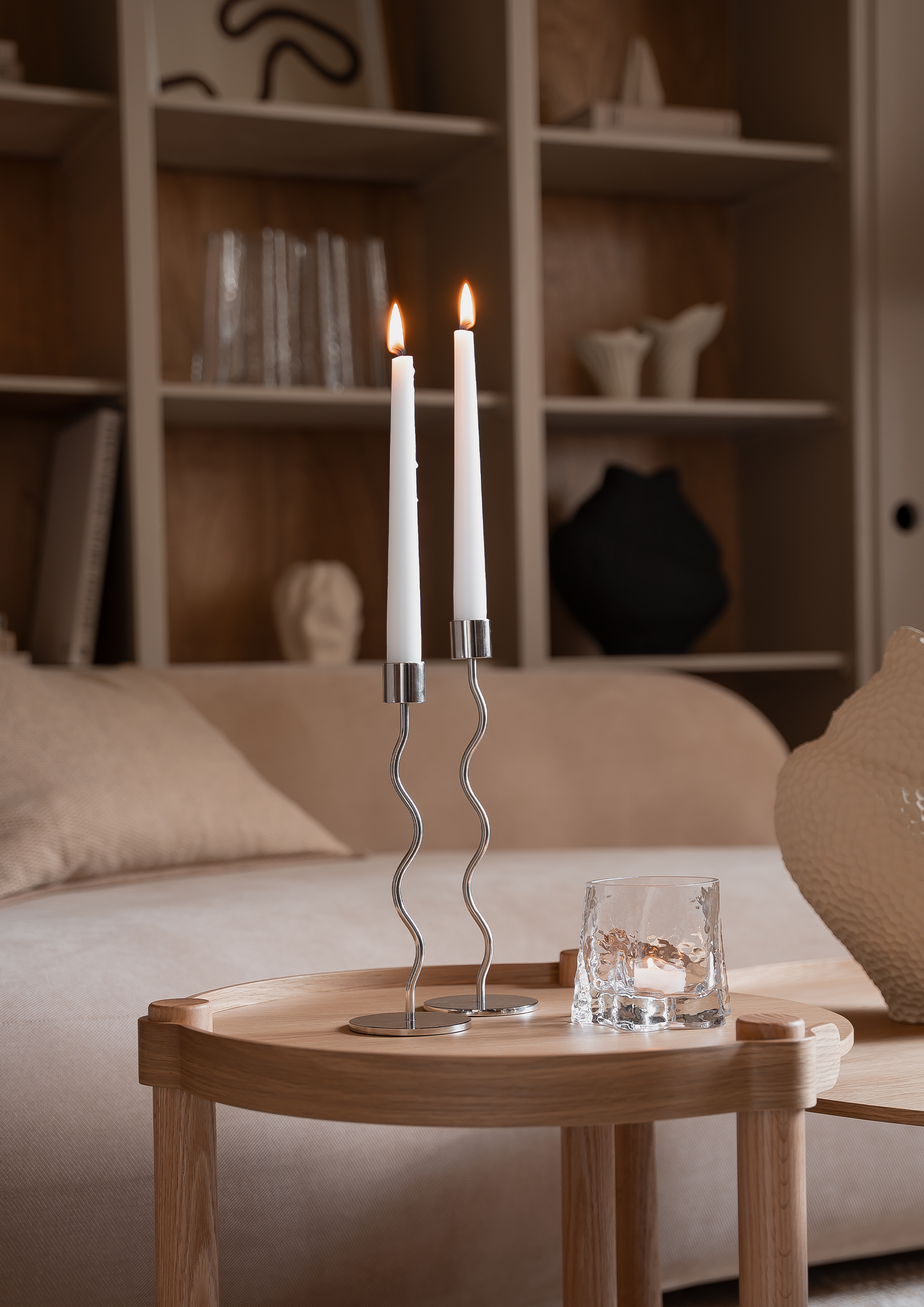 Cooee Design Gry Kynttilänjalka Clear Medium