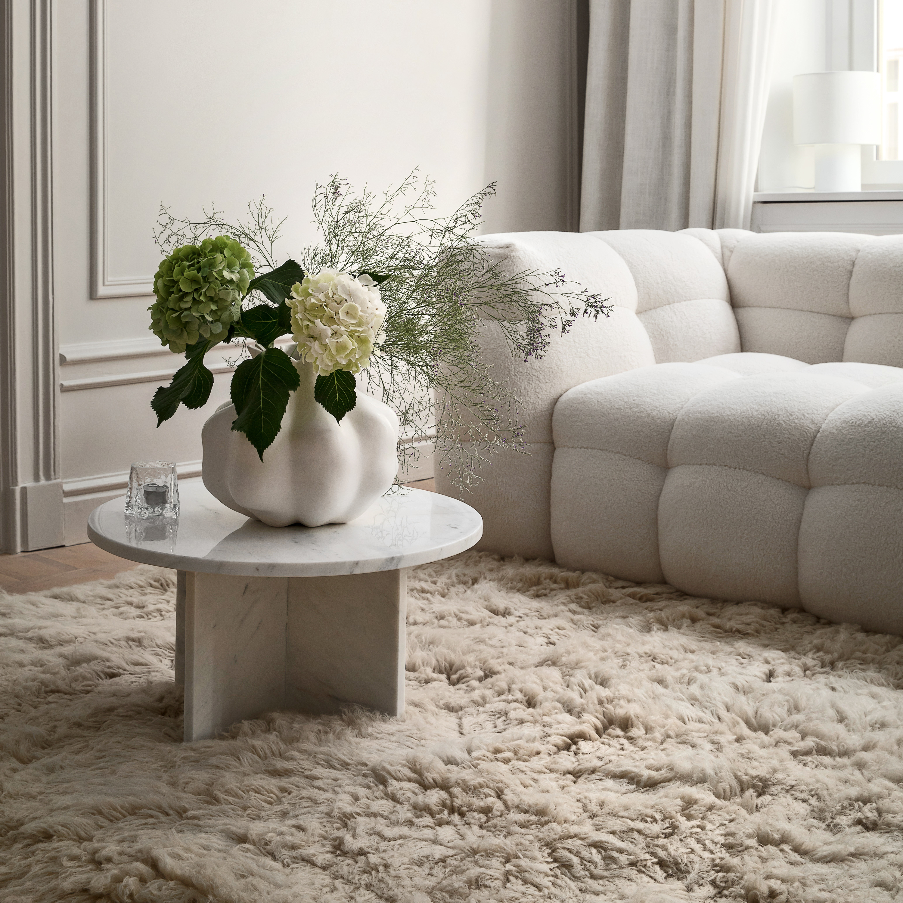 Sleepo Collection Fluffy Flokati Matto Greige 170 x 240