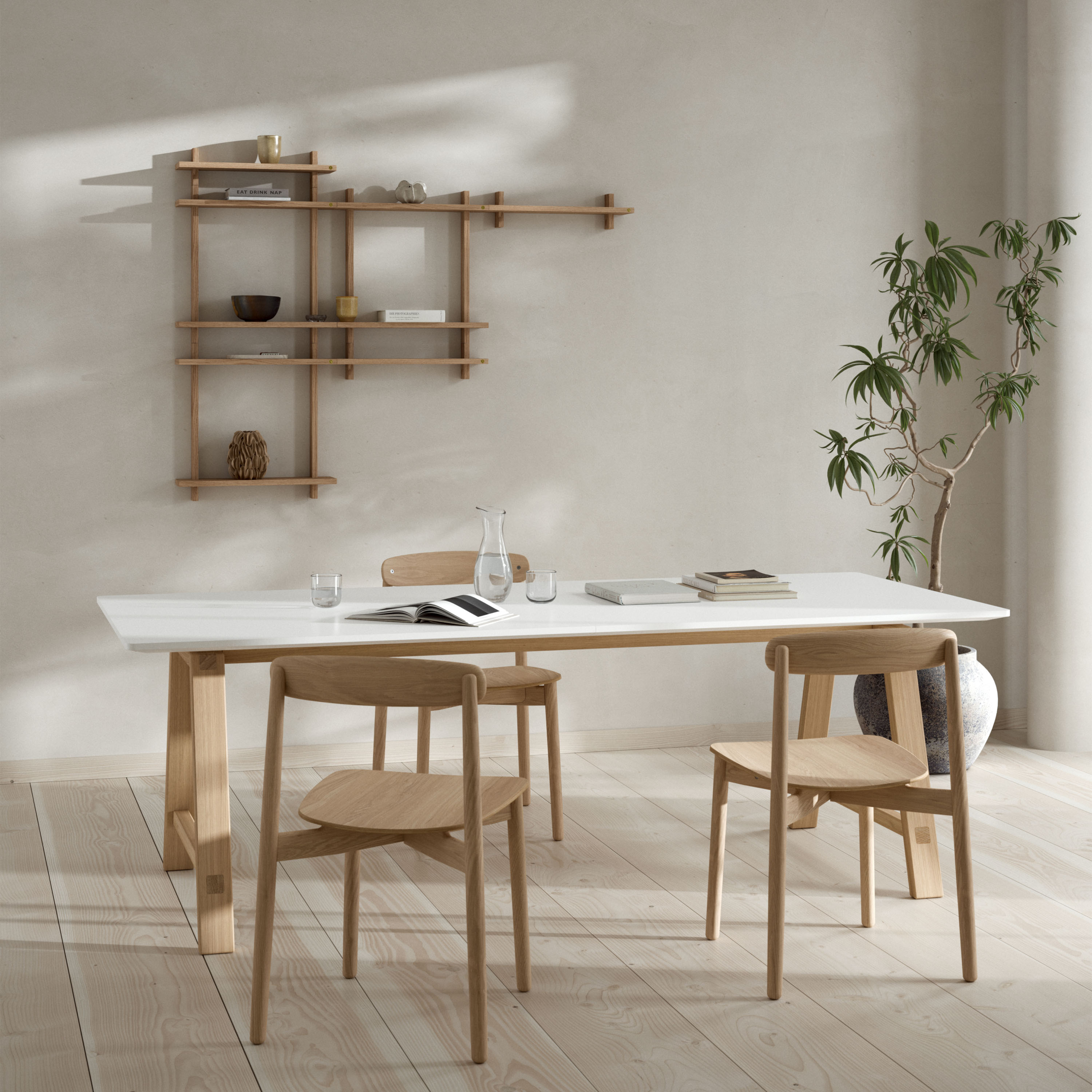 Andersen Furniture Treat Single Seinähylly Tammi Large