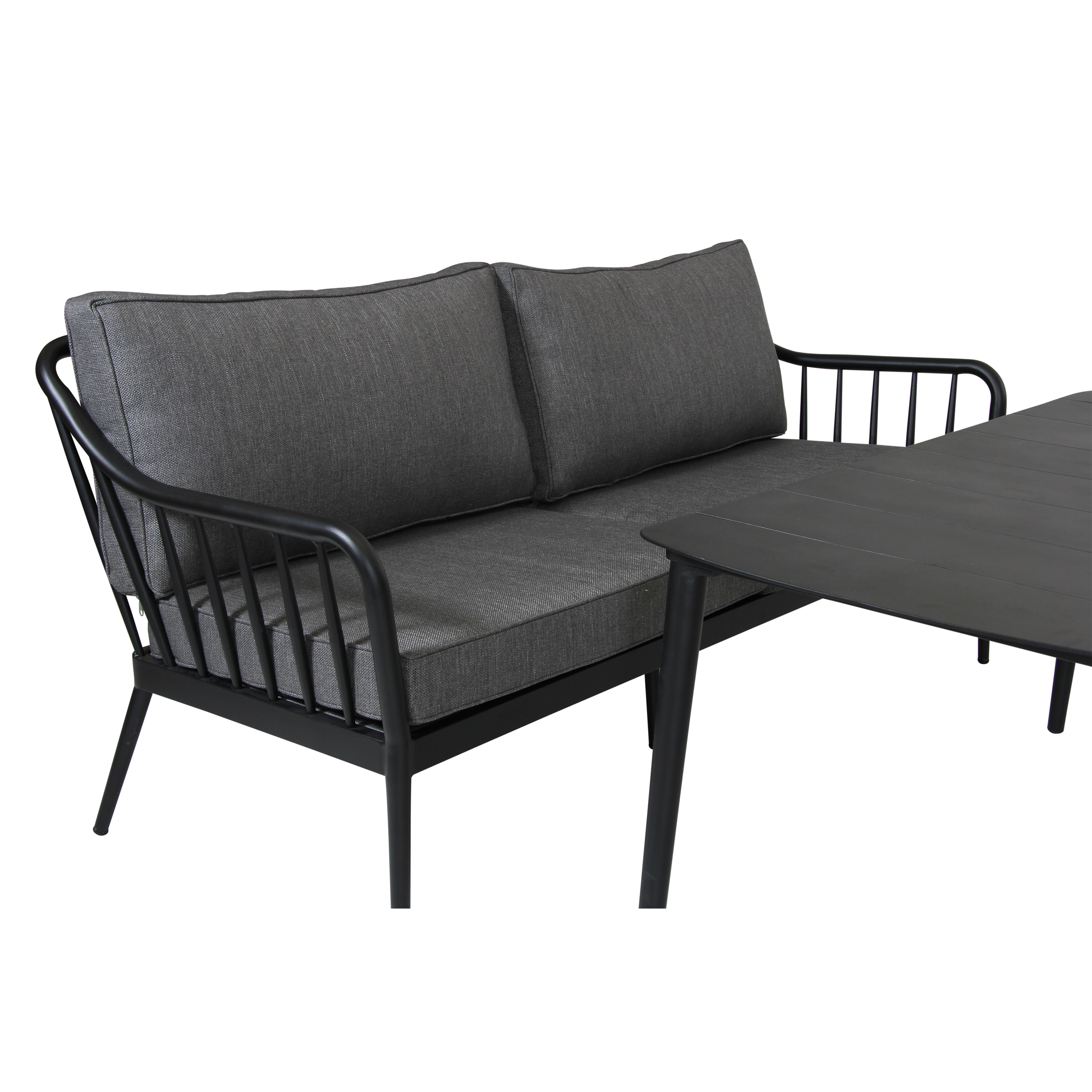 Brafab Coleville 3-sits Soffa Svart/Grå