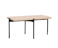 Shelton Soffbord Vitpigmenterad/Svart 95x50cm
