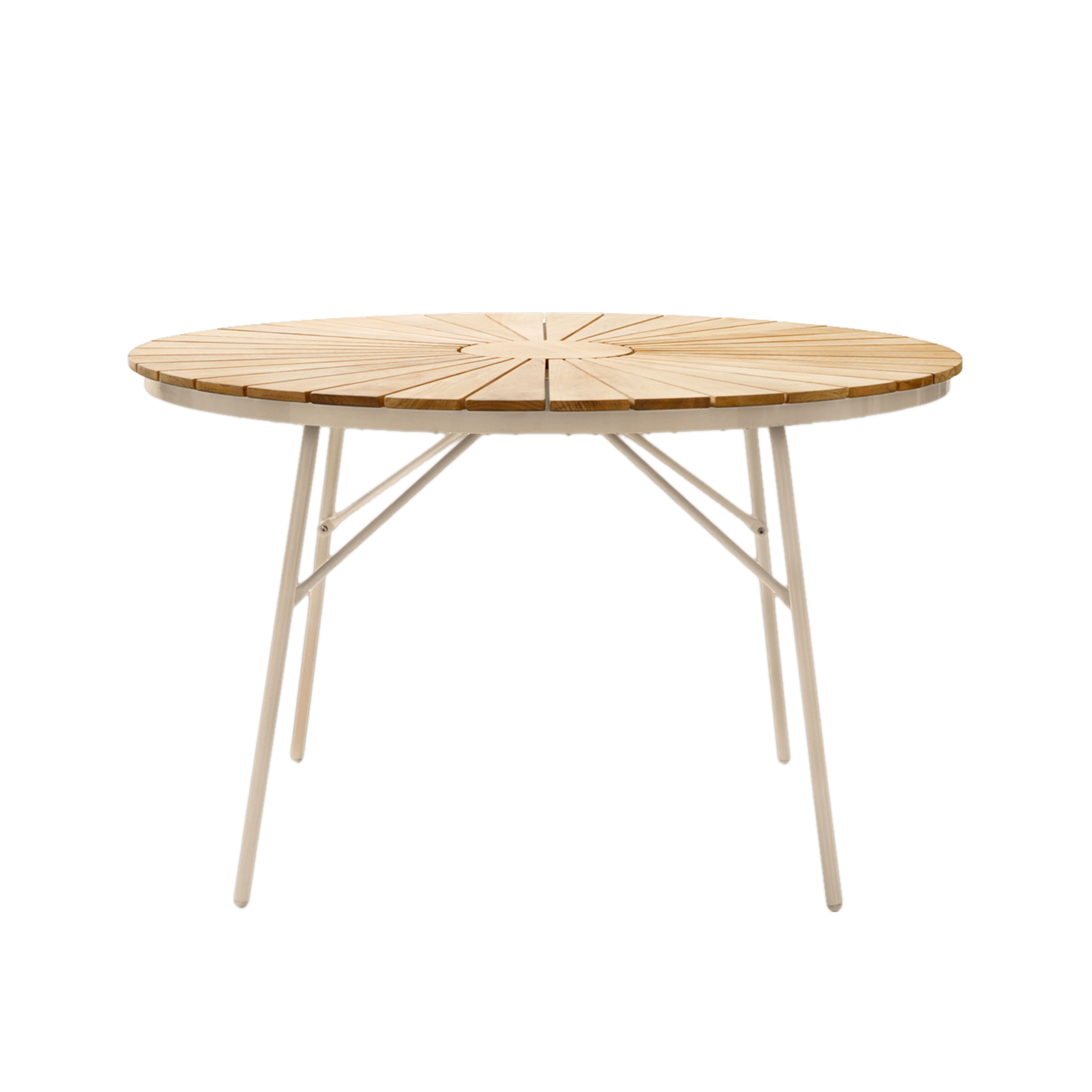 Ellen Ruokapöytä Sandy Grey/Teak Ø110