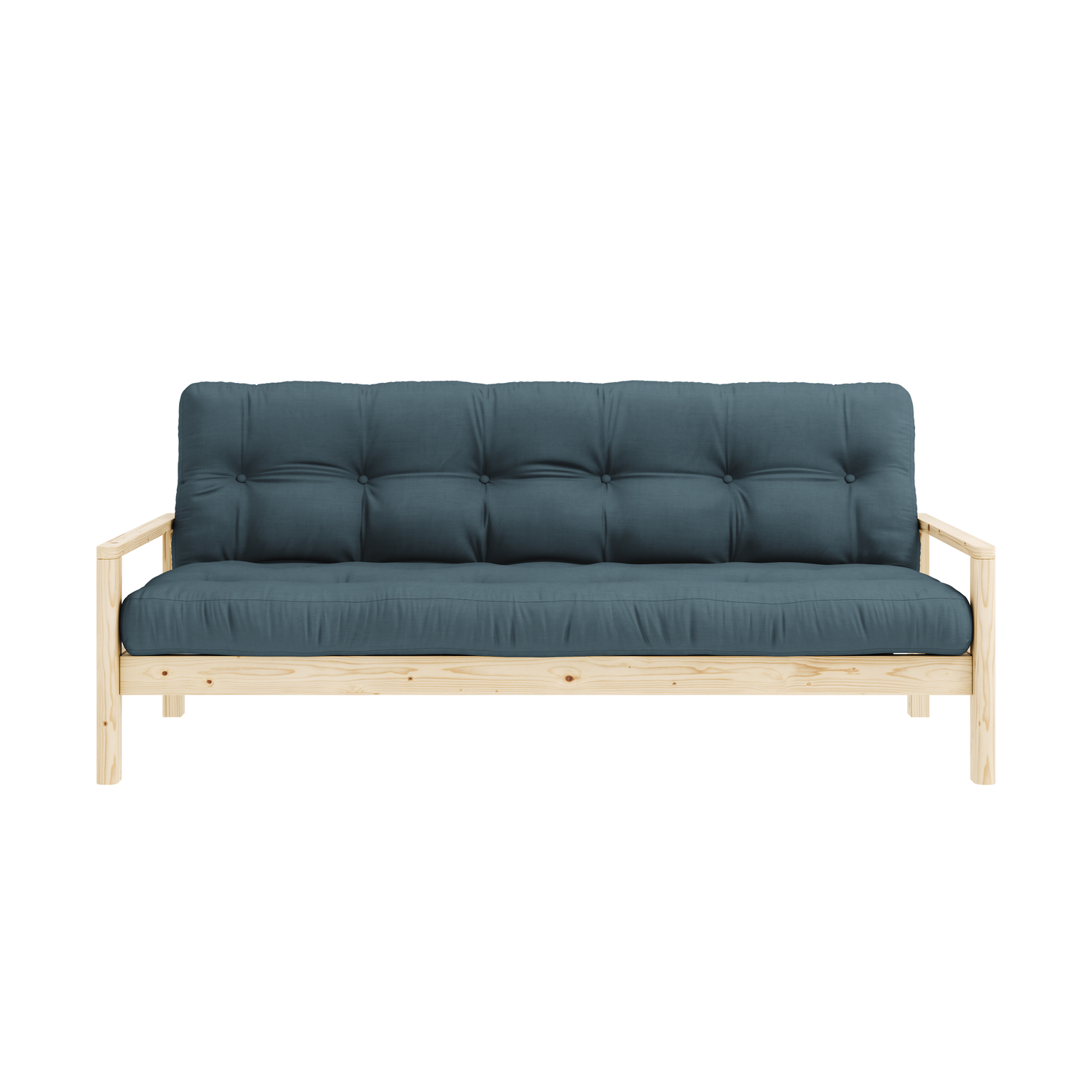 Karup Design Knob Schlafsofa Natur/Petrolblau 130cm