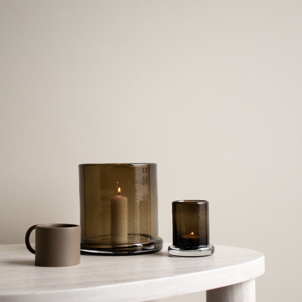 DBKD Bubble Kynttilälyhty Brown Large