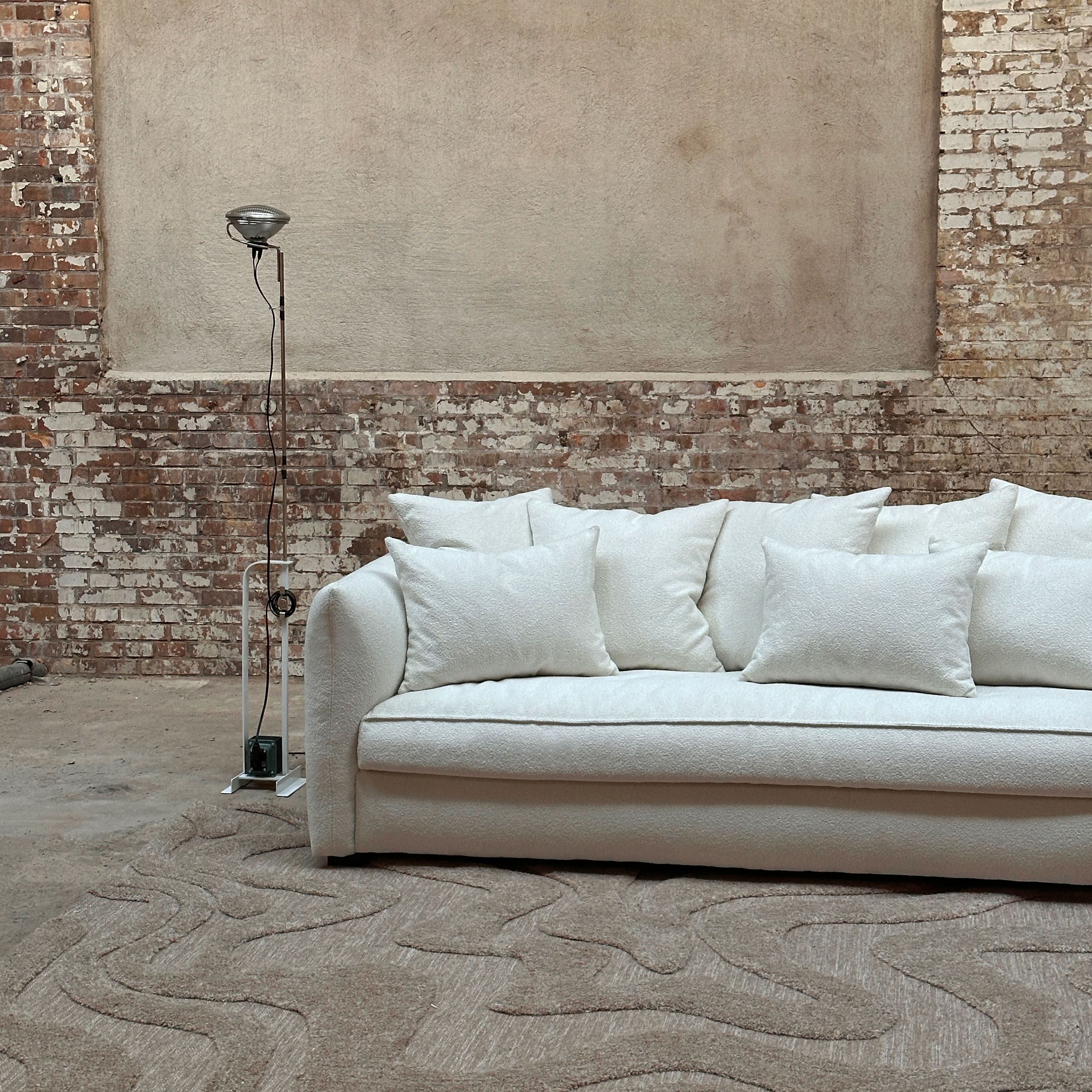 Tinted Cornell Sofa Bouclé Classic Offwhite 225cm