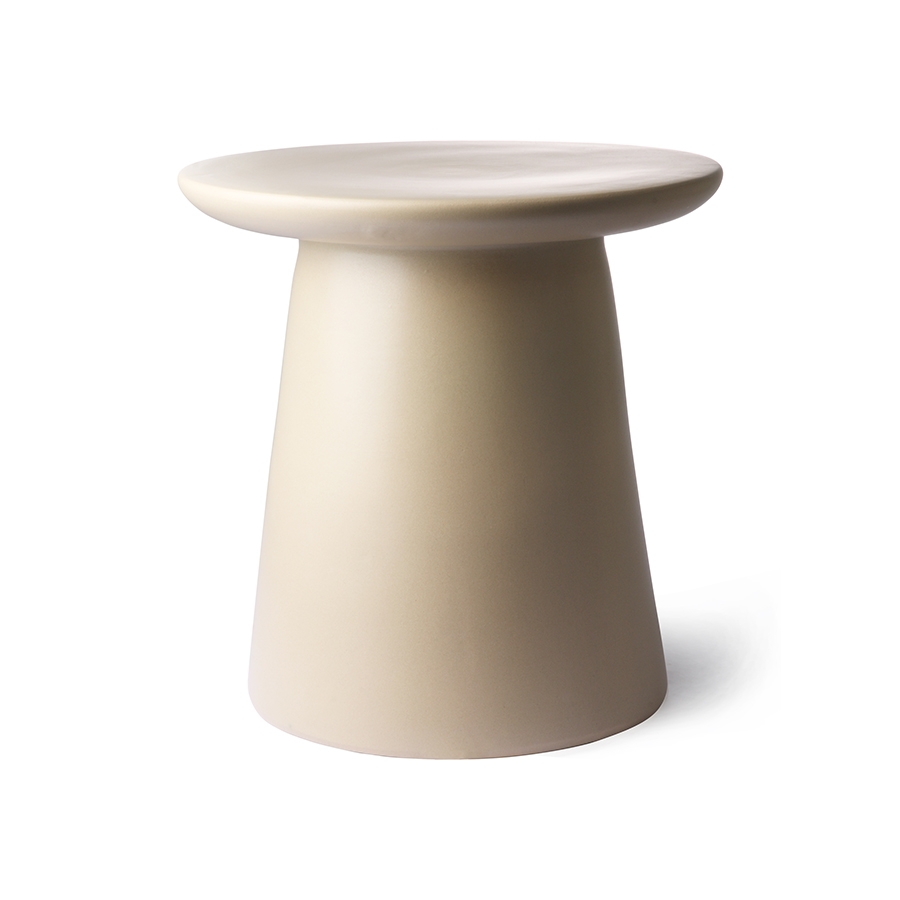 HKliving - Earth Sidobord Ø40 - Beige