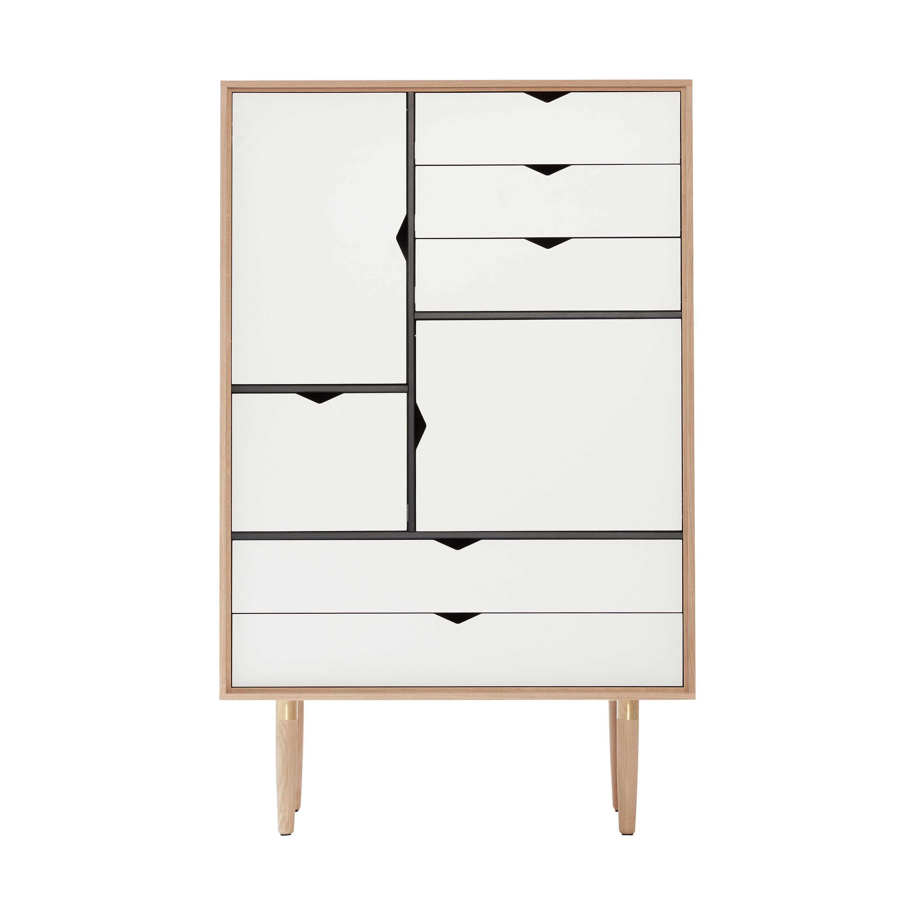 S5 Skåp Såpad Ek/Vit 83x132