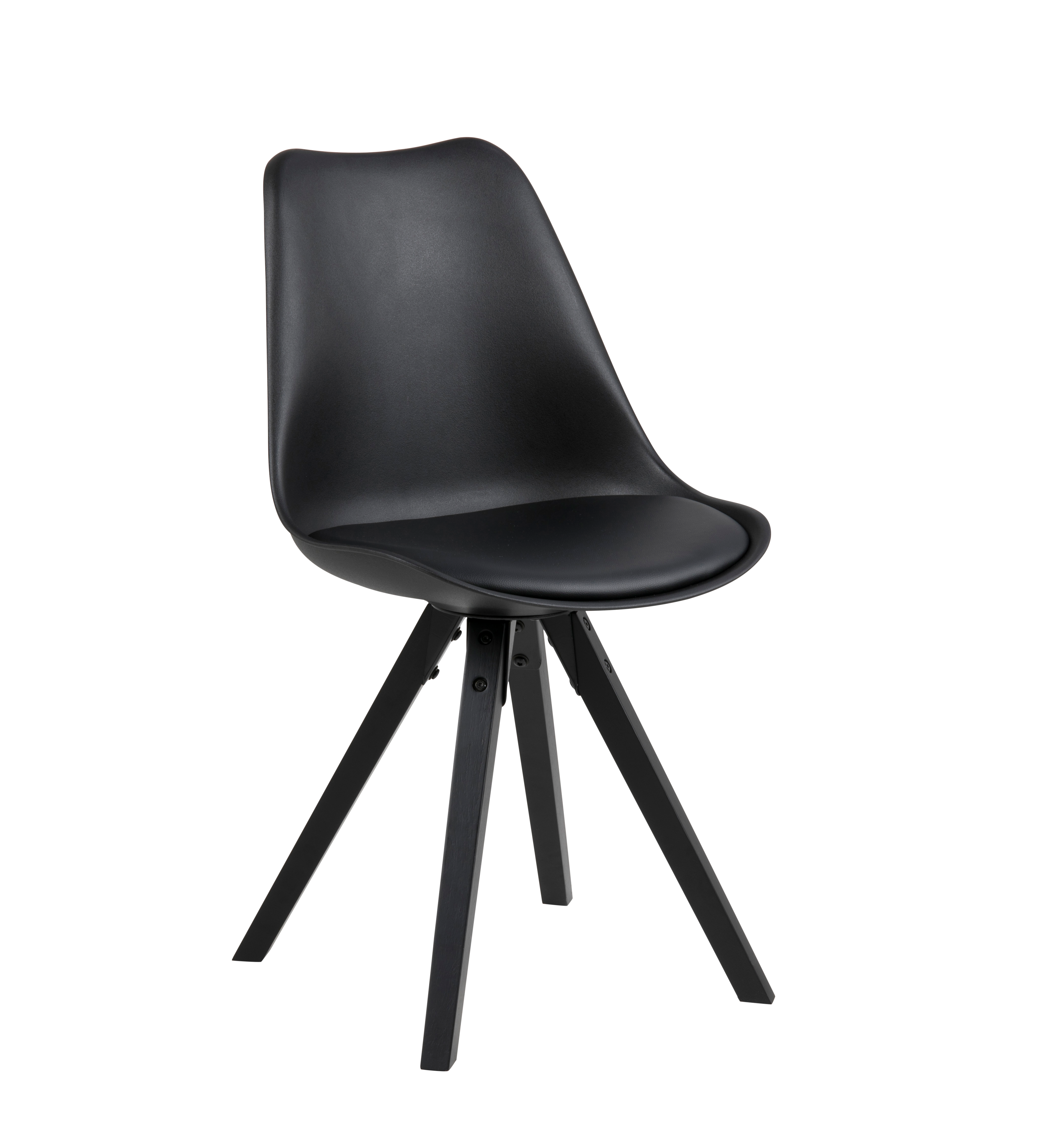 2-pack Nordic Home - Lomma Matstol PU Svart