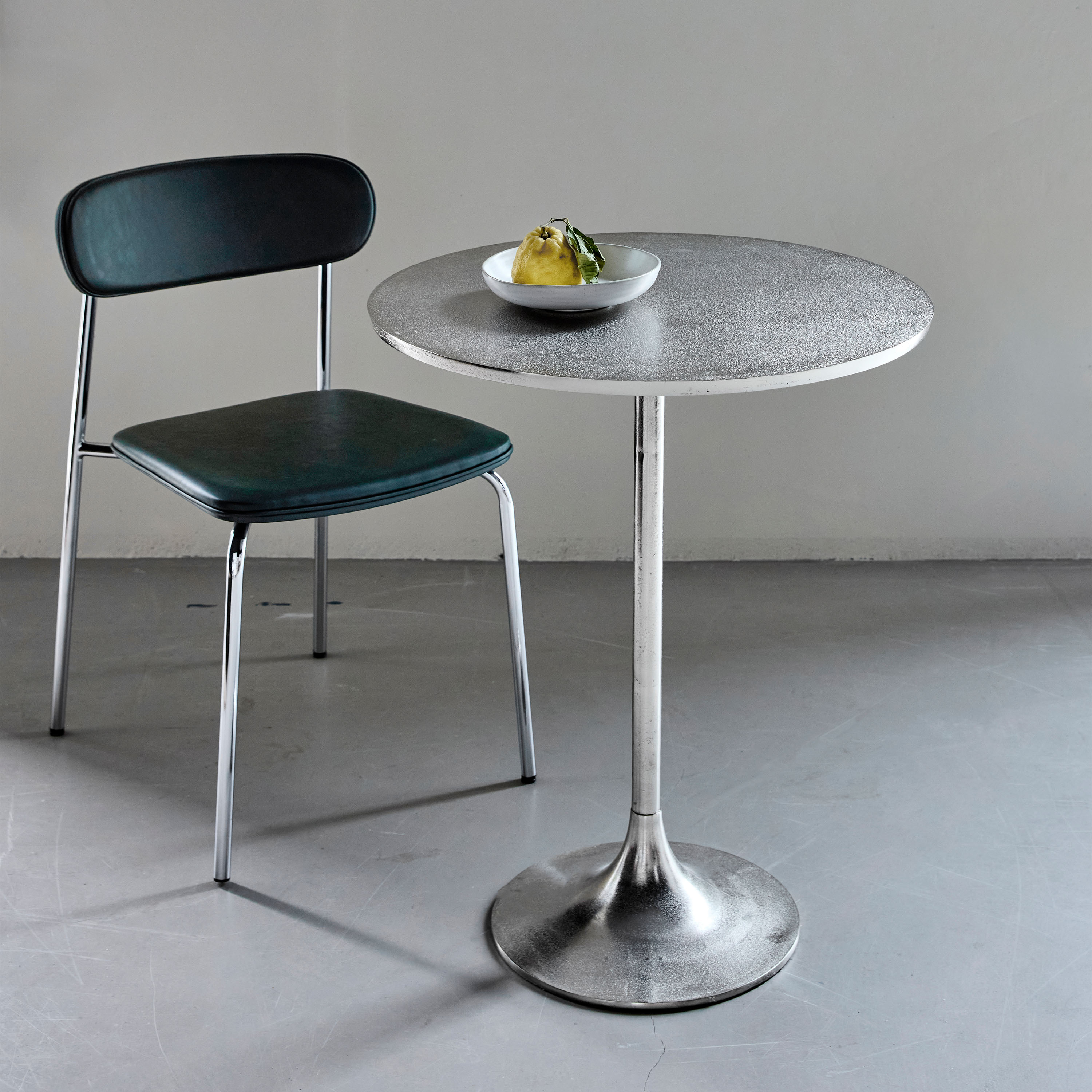 House Doctor Pan Matbord Silver Ø61