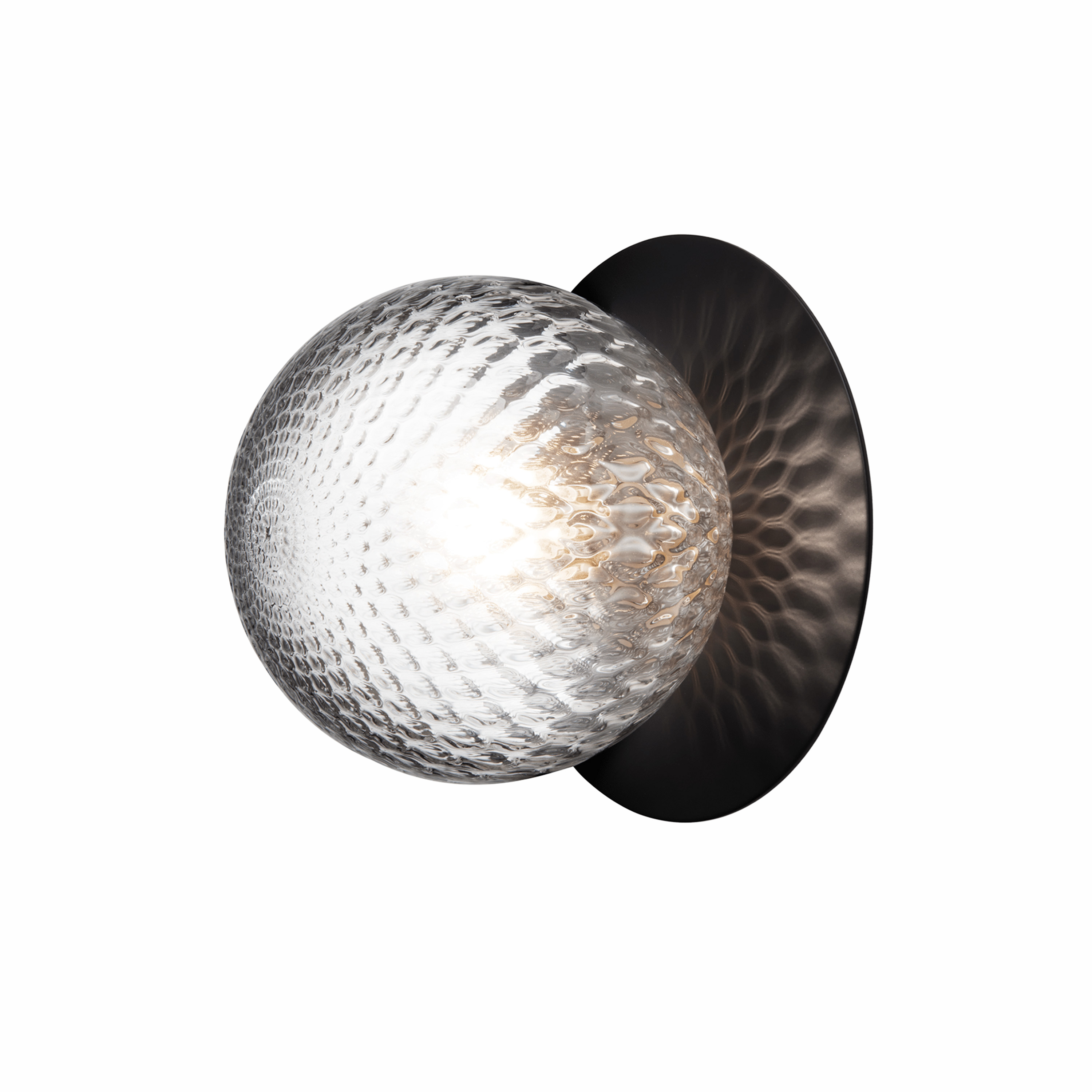 Liila 1 Vägg-/taklampa Black/Optic Clear Medium