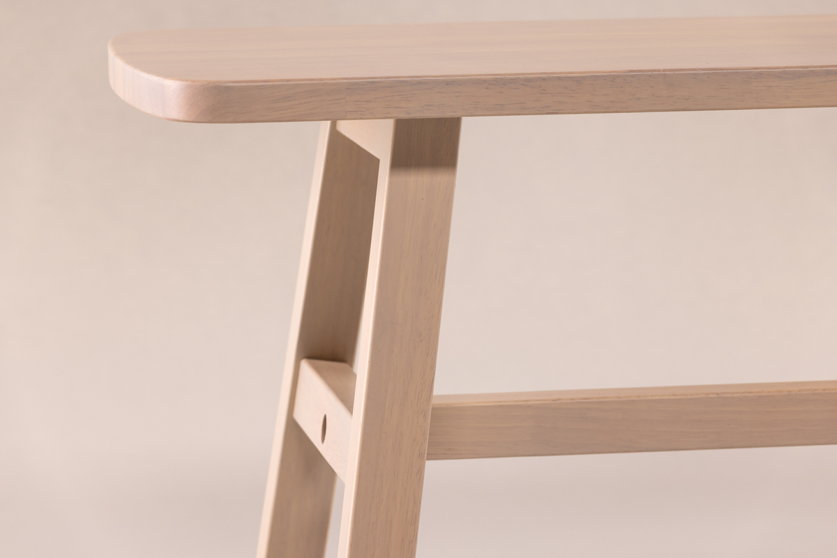 Vind Hälsö Bänk Vitpigmenterad