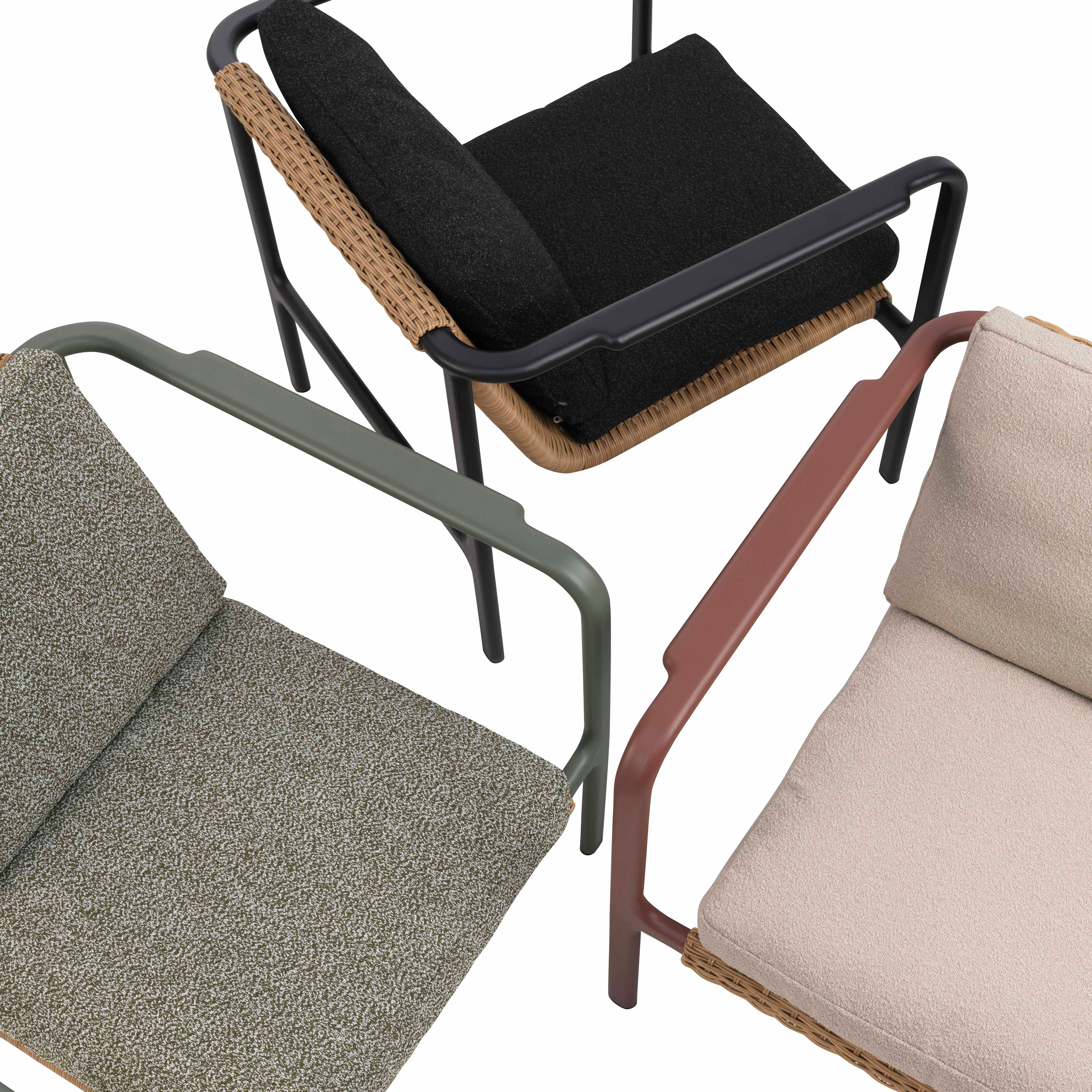 Brafab Motty Loungefotölj Black/Teddy Black