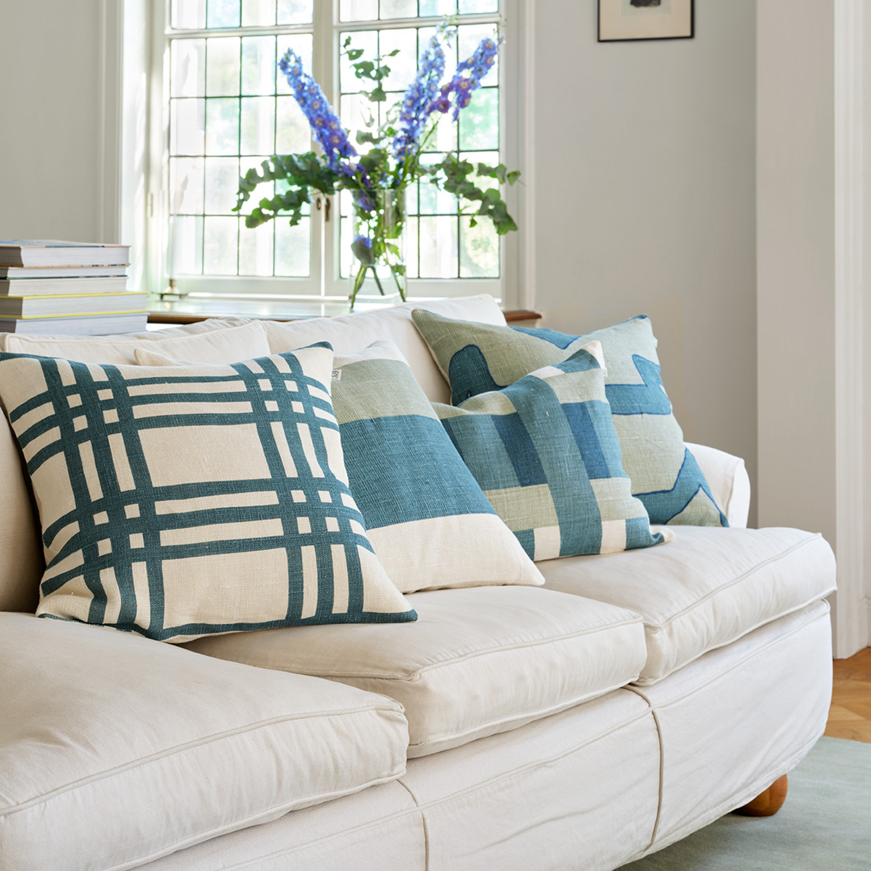 Chhatwal &amp; Jonsson Shimla Tyynyliina Heaven Blue 50x50 cm