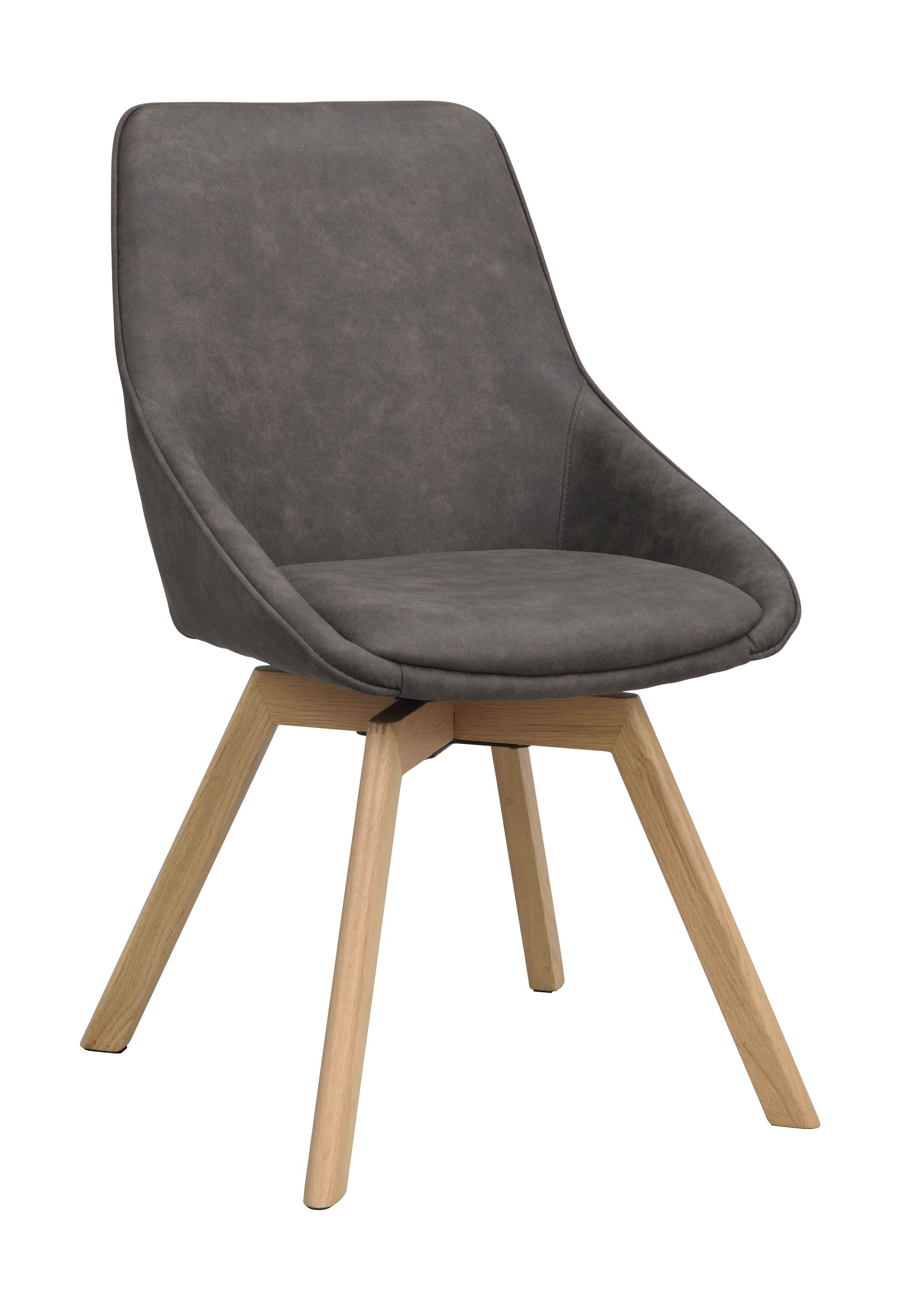 Rowico Home Alison Matstol Mörkgrå Microfiber/Ek