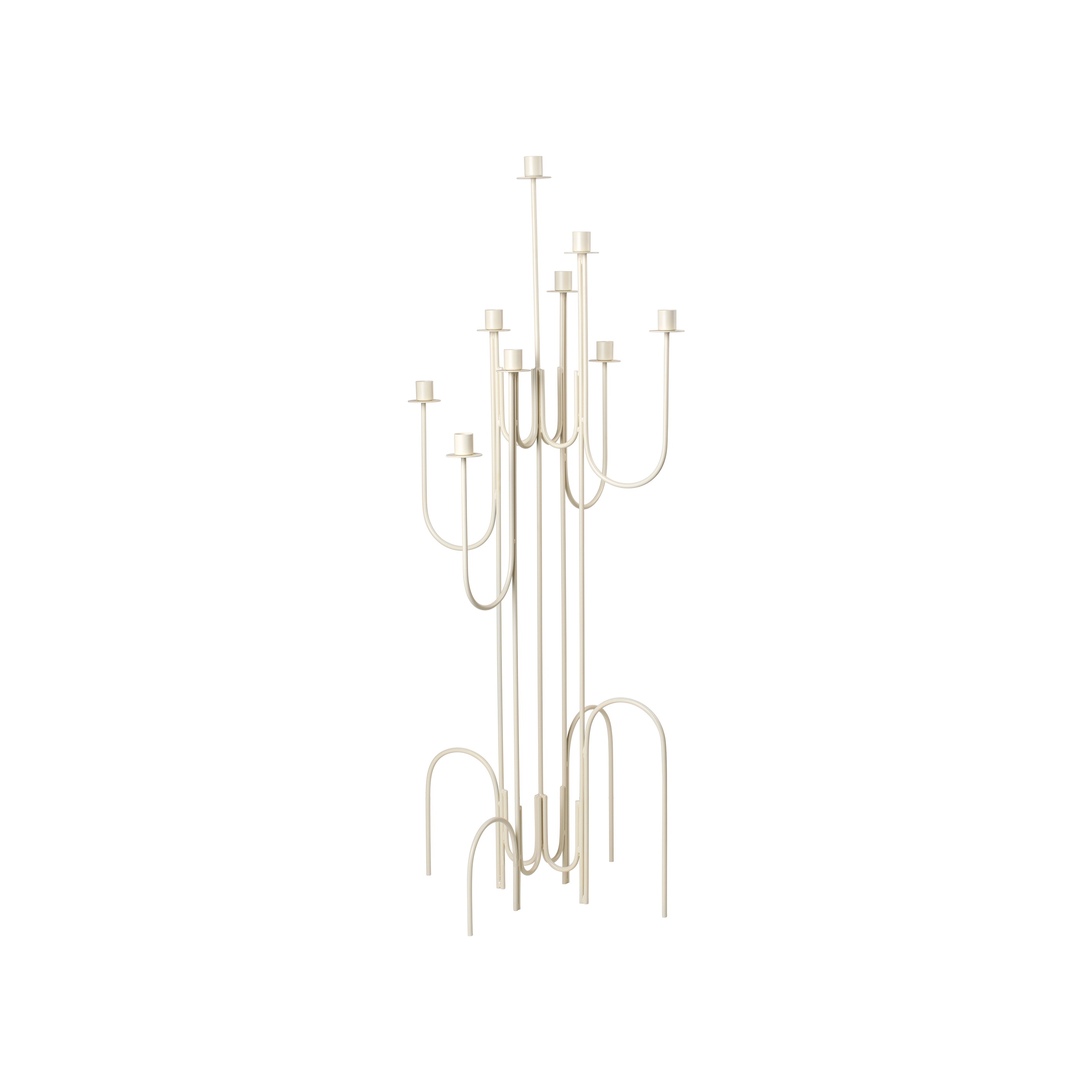 Broste Copenhagen - Farri Golvljusstake Light Warm Grey 100cm - Beige