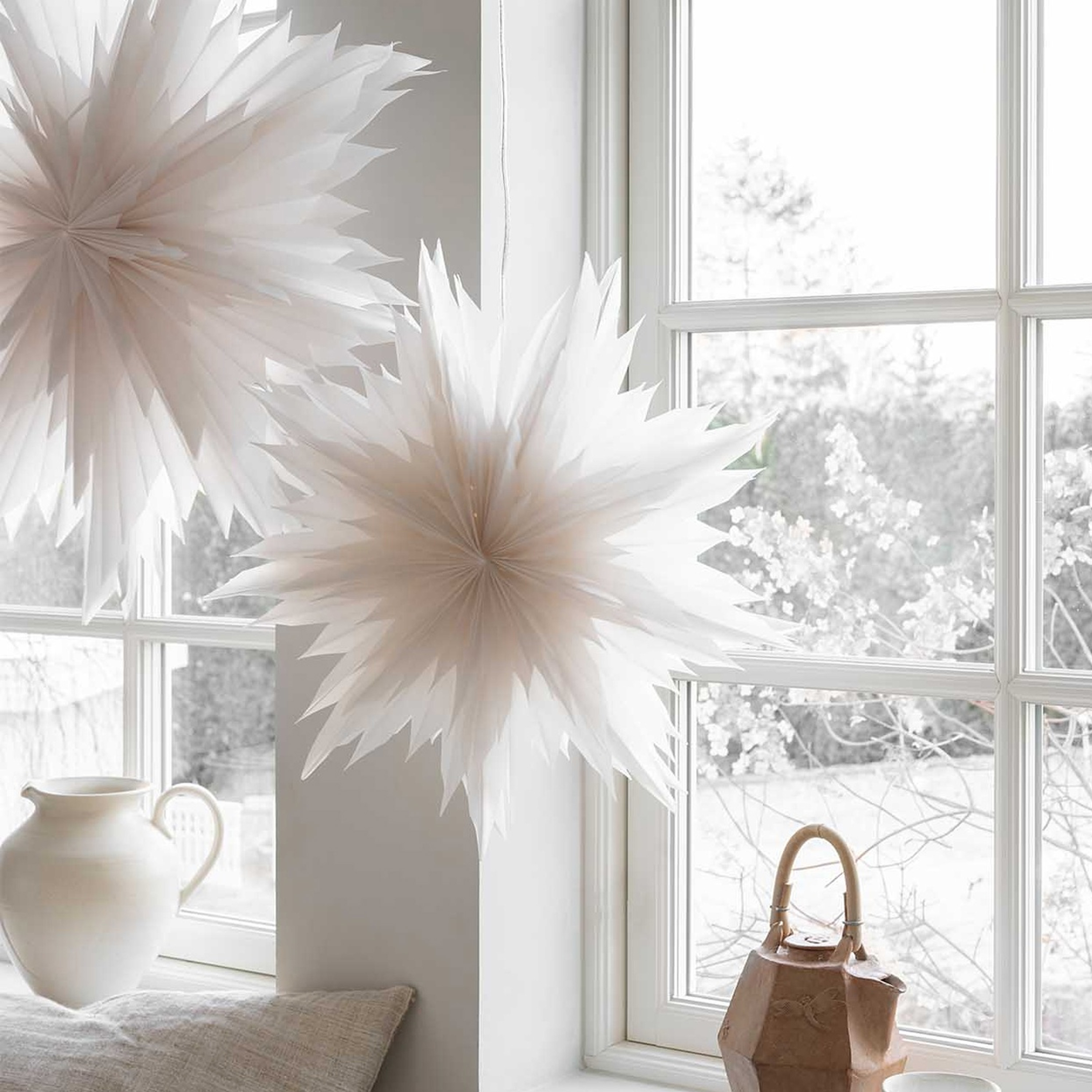 Watt &amp; Veke Oslo Weihnachtsstern Weiß 44cm