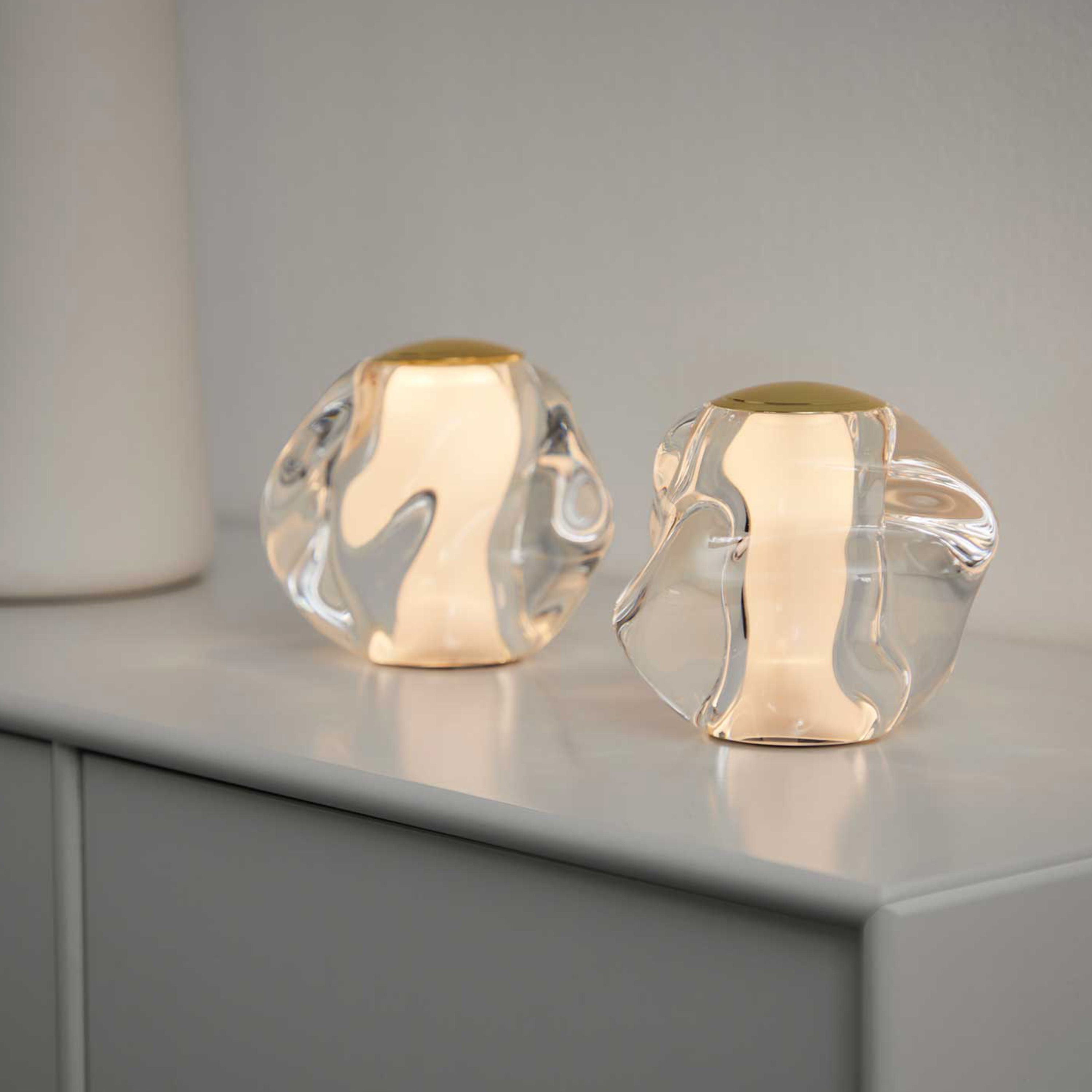 LOOM Design Ice Ball Portabel Bordslampa Gold