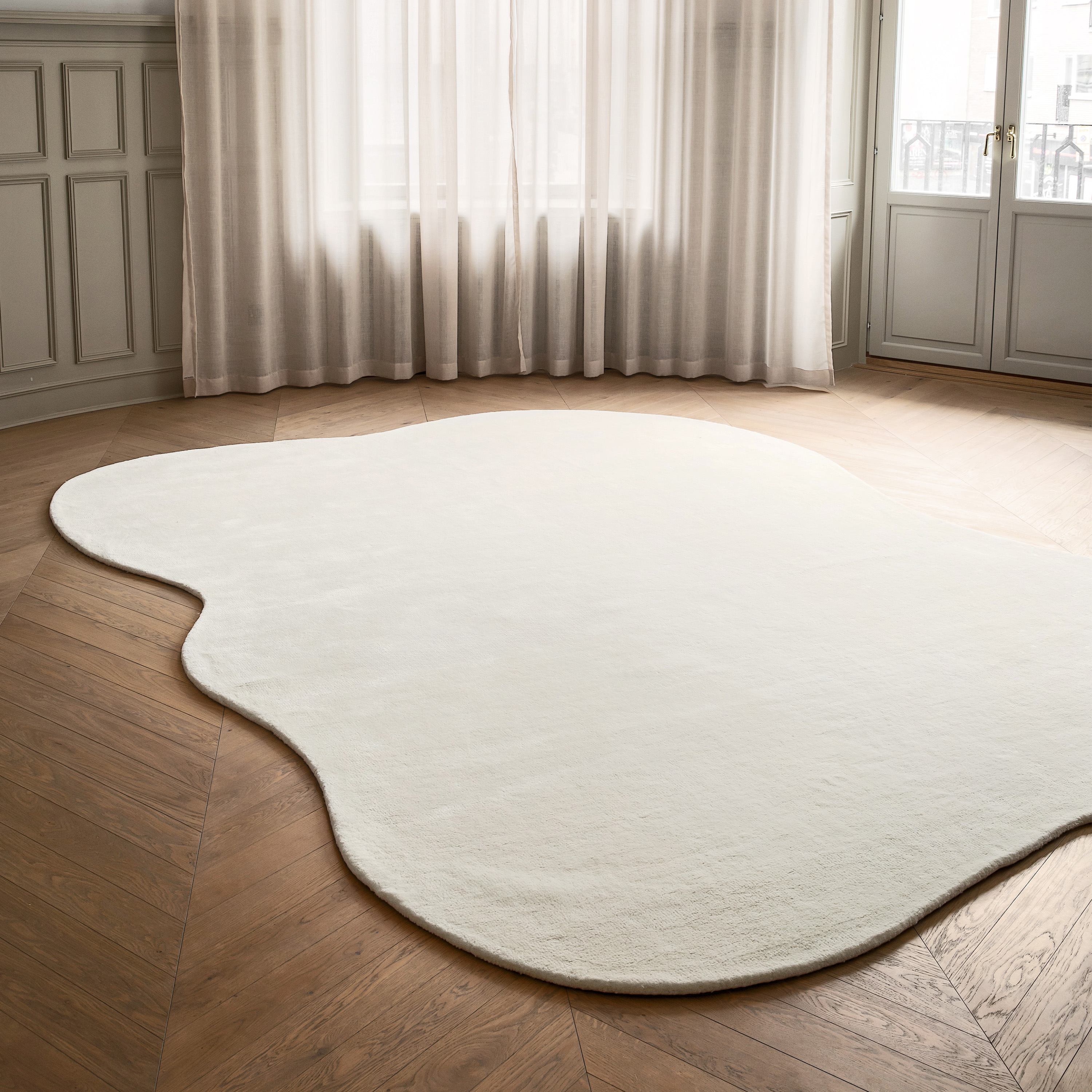 Sleepo Collection Stormi Ullmatta White 200x300