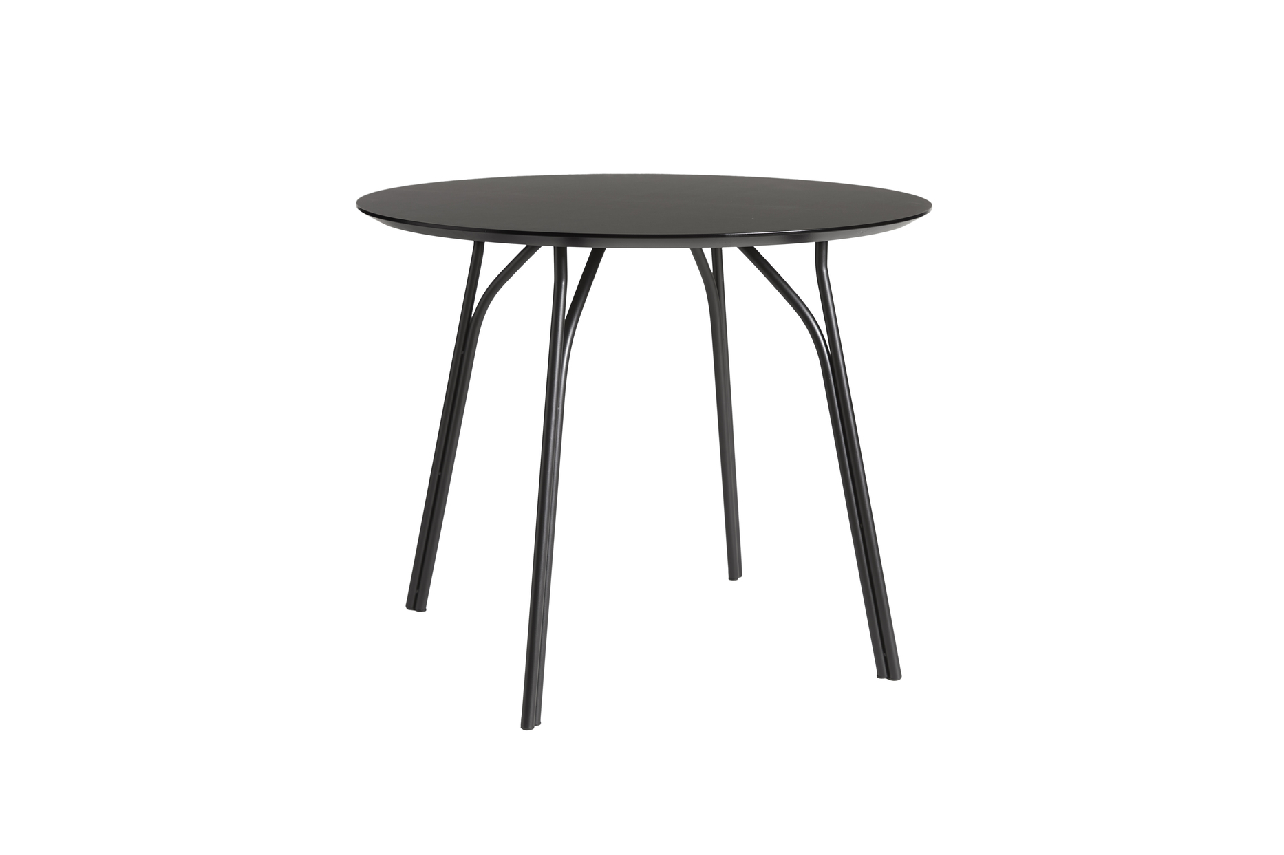 Woud - Tree Ruokapöytä Musta 90 cm - Laminat / Metall - Ruokapöydät