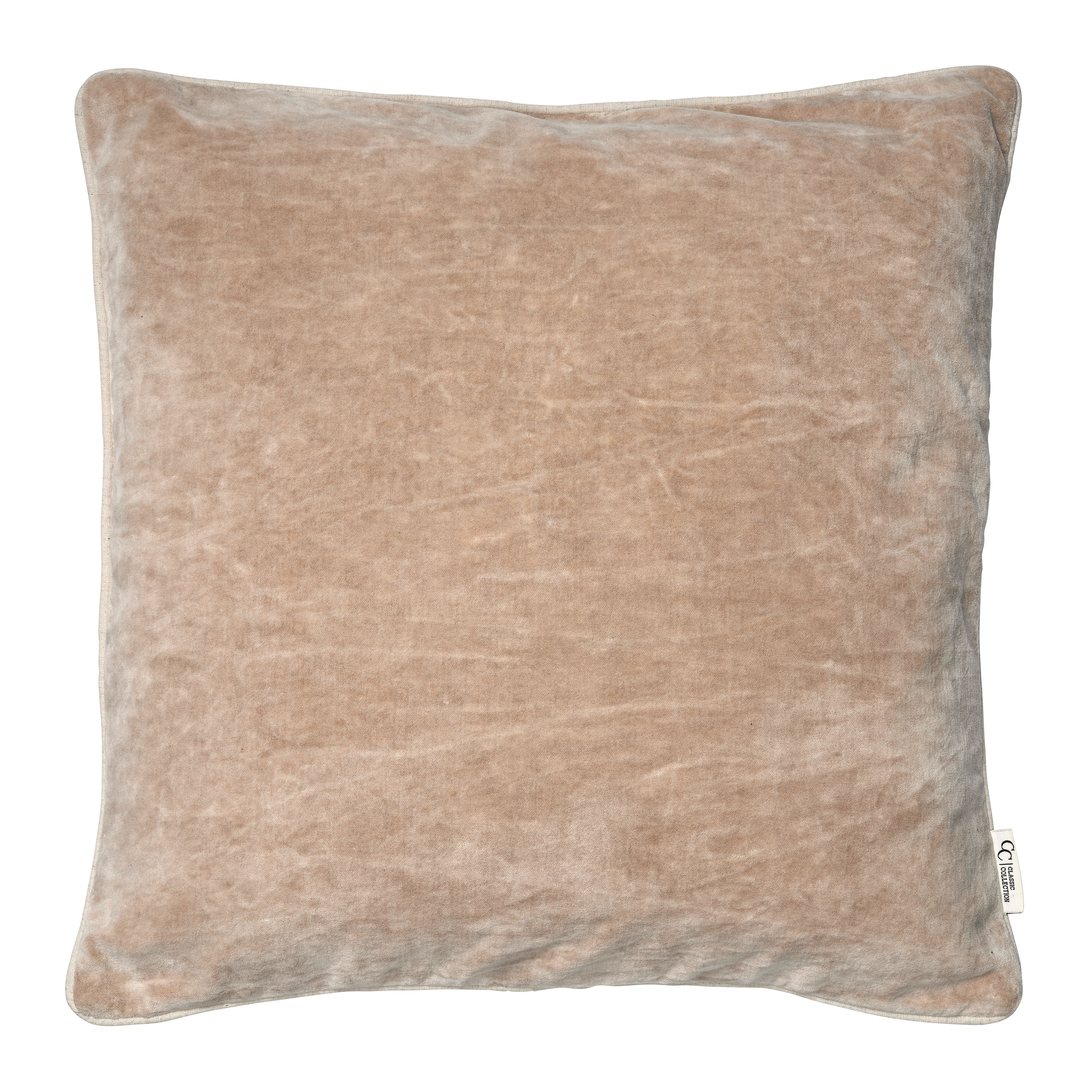 Velvet Stonewash Kuddfodral Beige 50x50