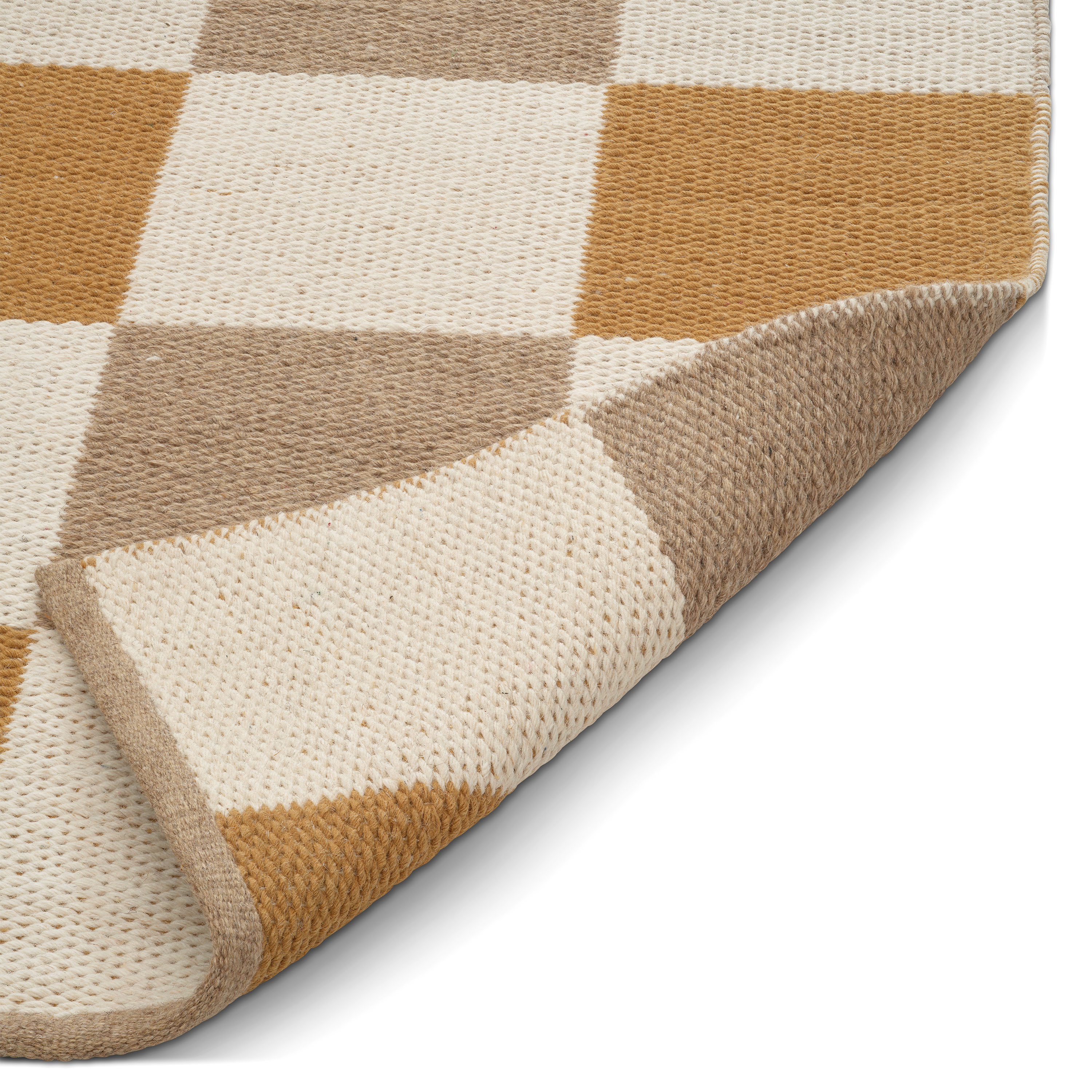 Classic Collection Checked Ullmatta Yellow/Natural 200x300
