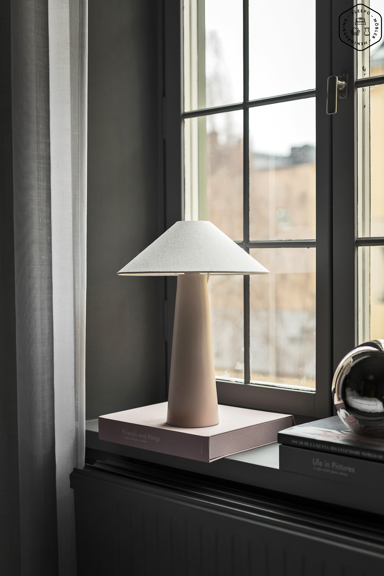 HKliving Cone Lampfot Light Matt Skin 40cm