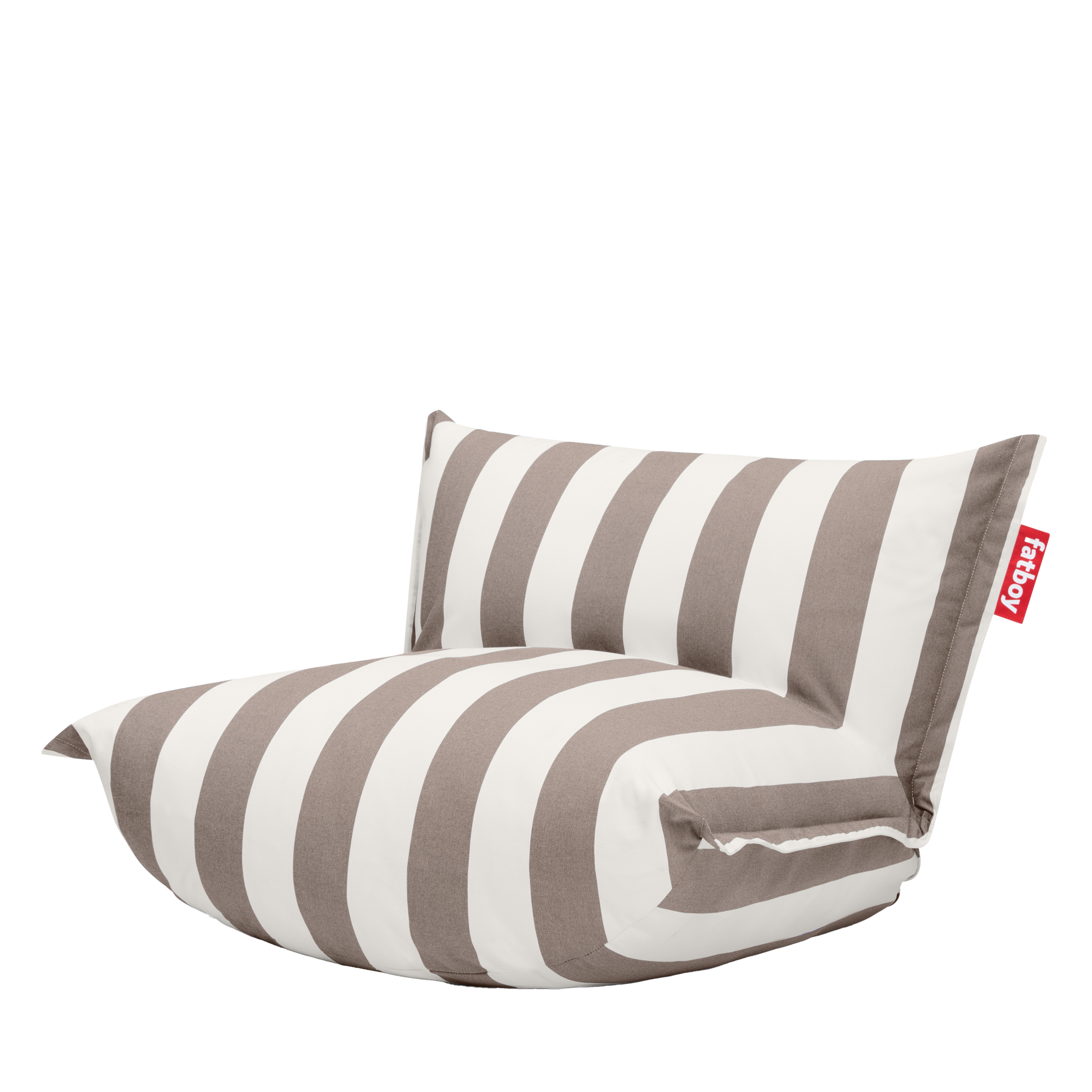 The BonBaron Outdoor Loungestol Stripe Cacao