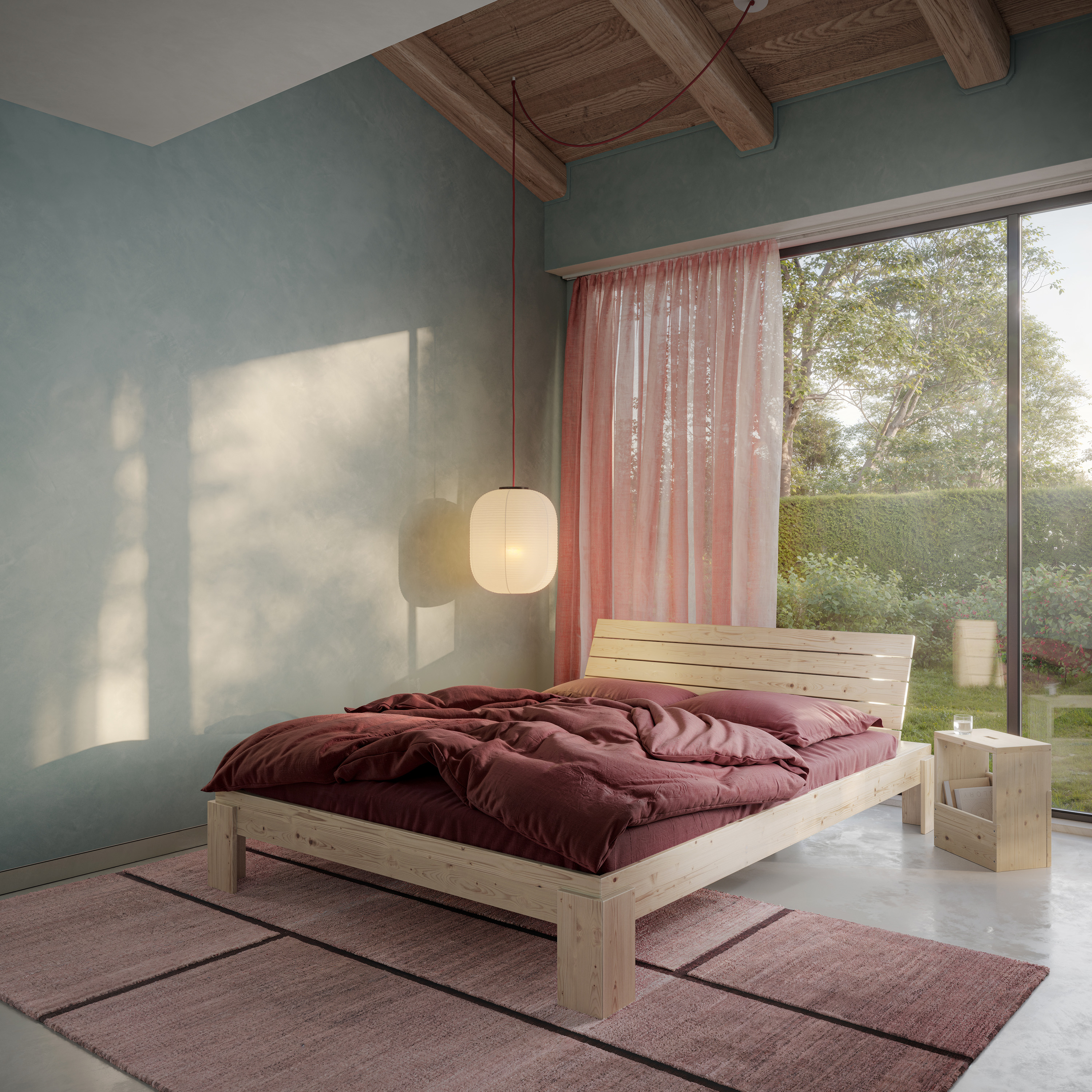 Karup Design Layers Sängynrunko Päädyllä Luonnonväri 160x200