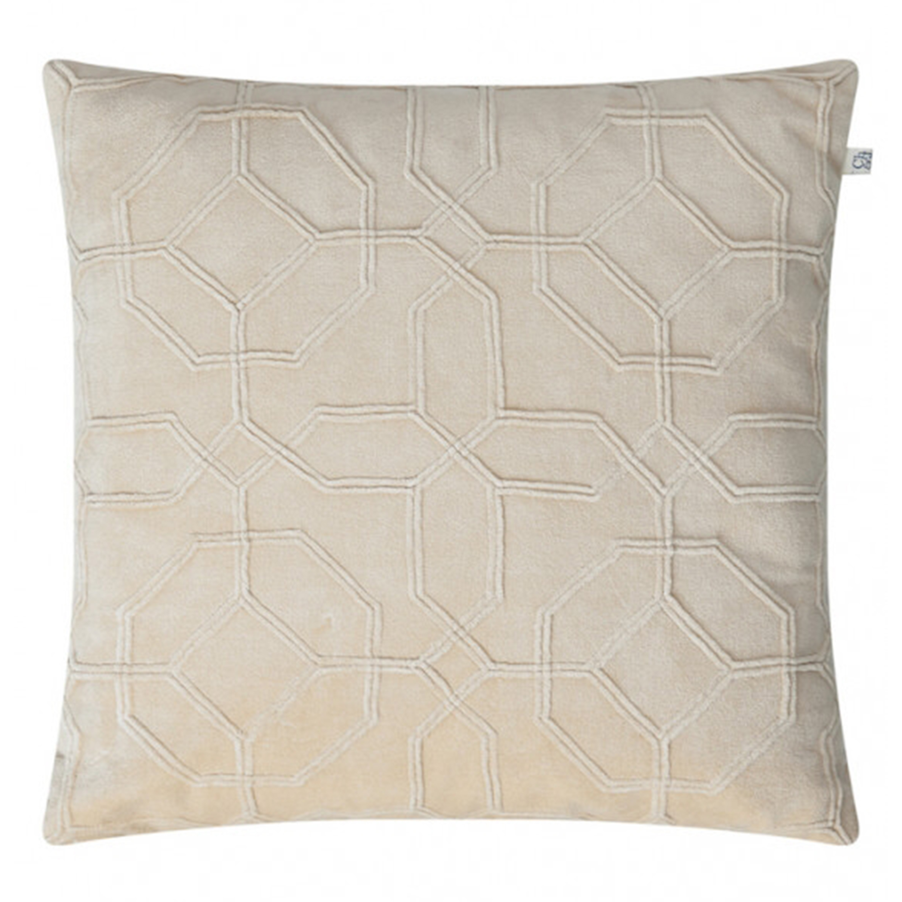 Nandi Kuddfodral Sammet Beige 50x50