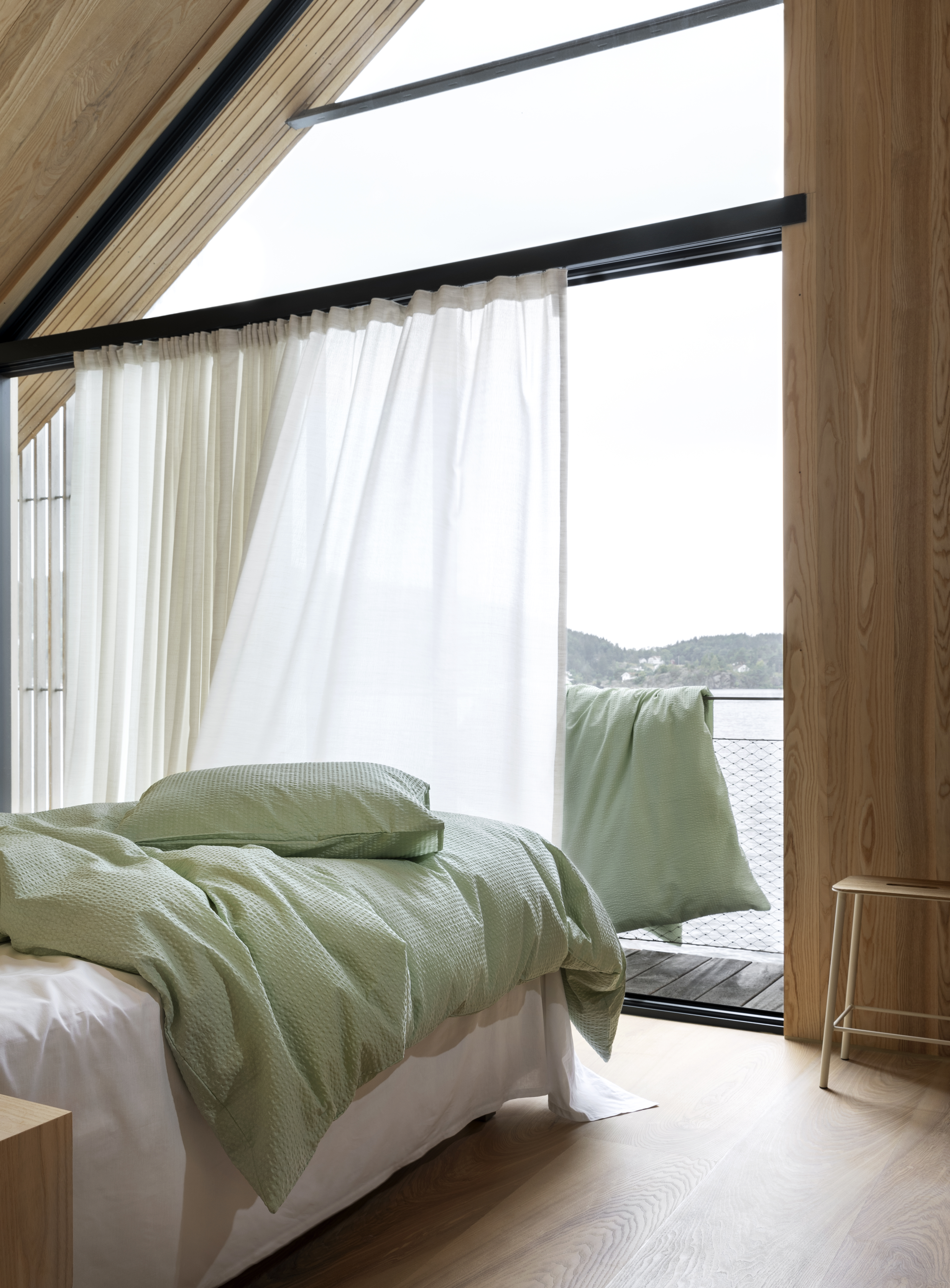 Høie Sol Pussilakanasett Salviavihreä 150x210/50x60