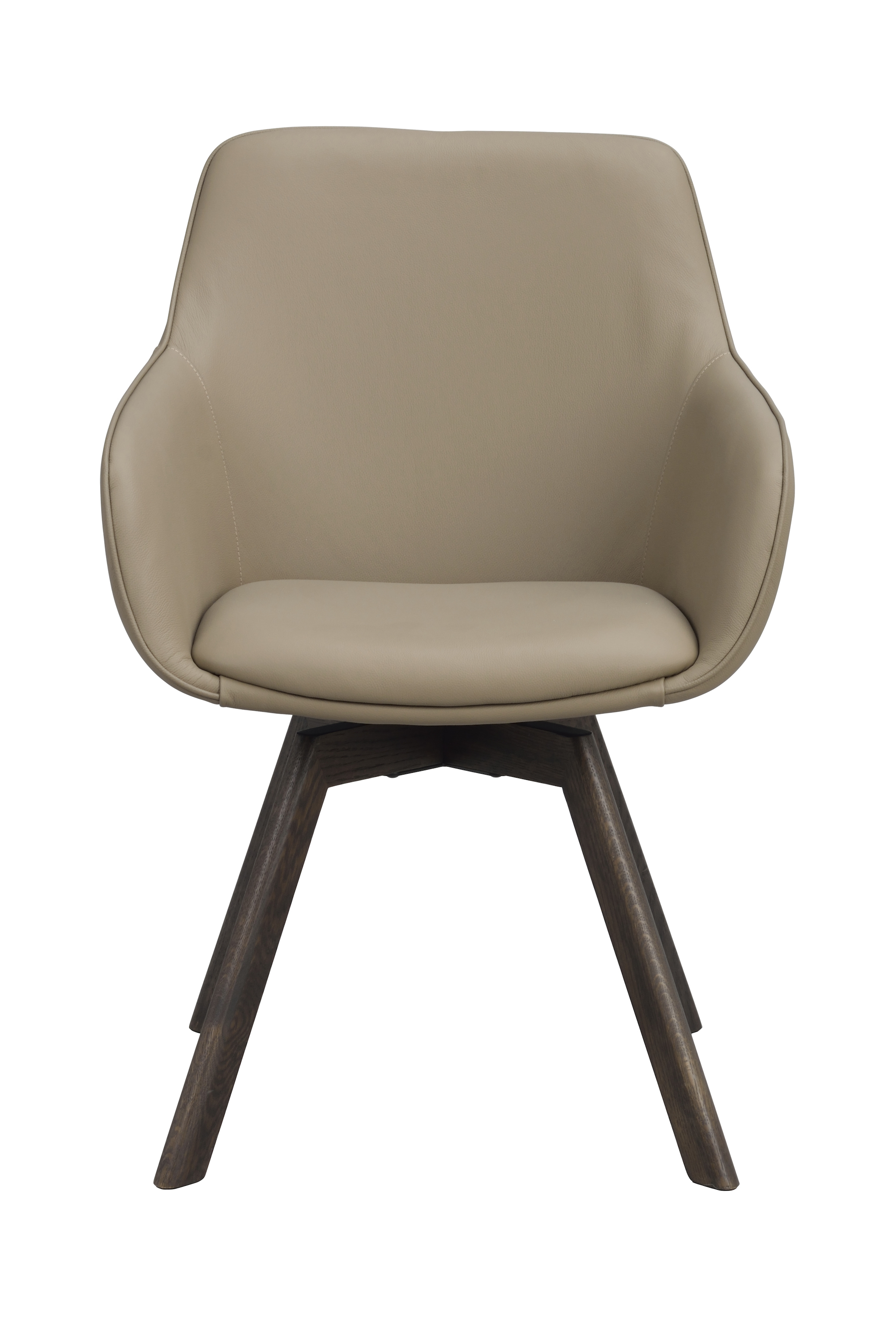 Rowico Home Alison Karmstol Beige Läder/Brun