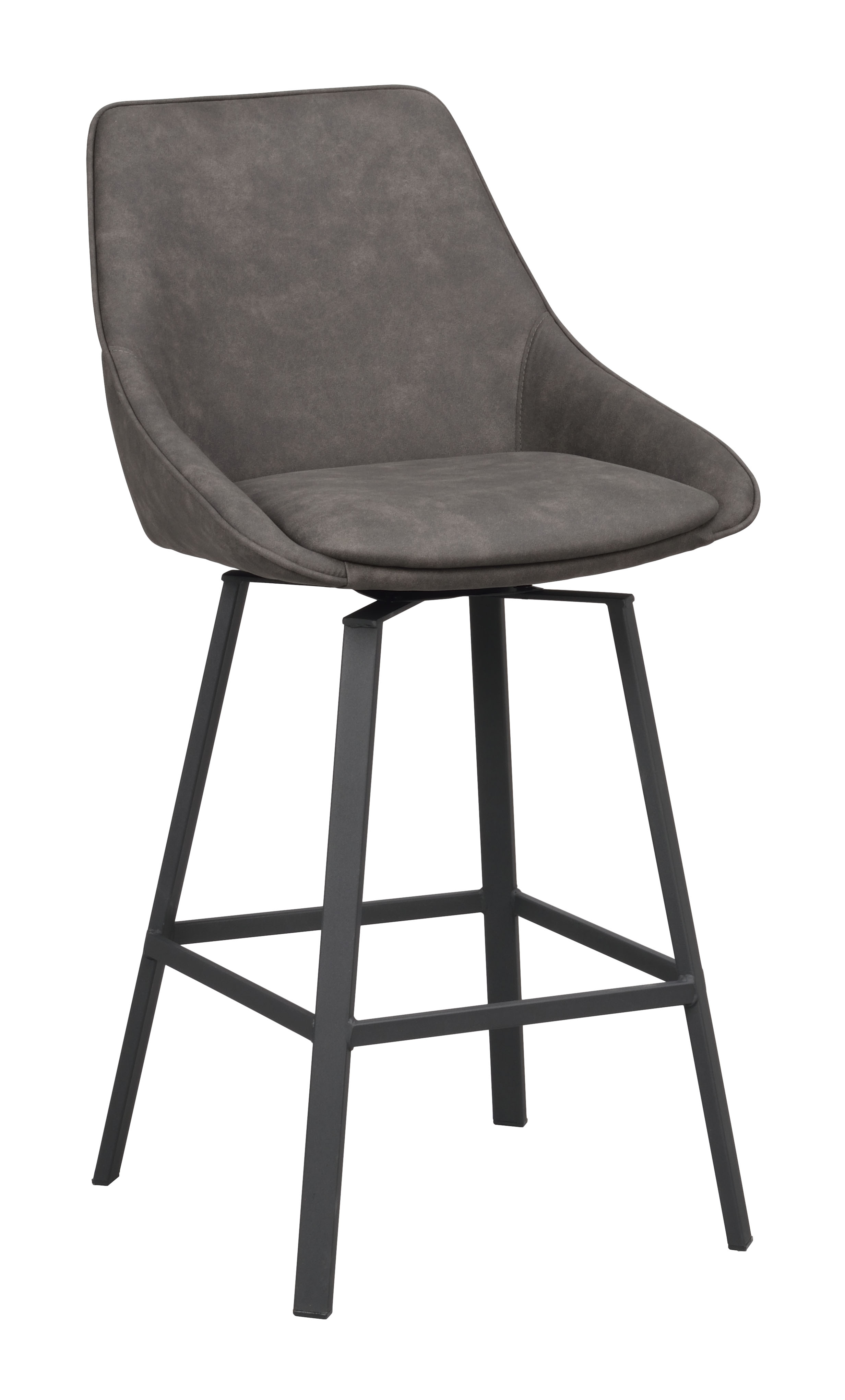 2-pack Rowico Home - Alison Barstol Mörkgrå Microfiber/Svart