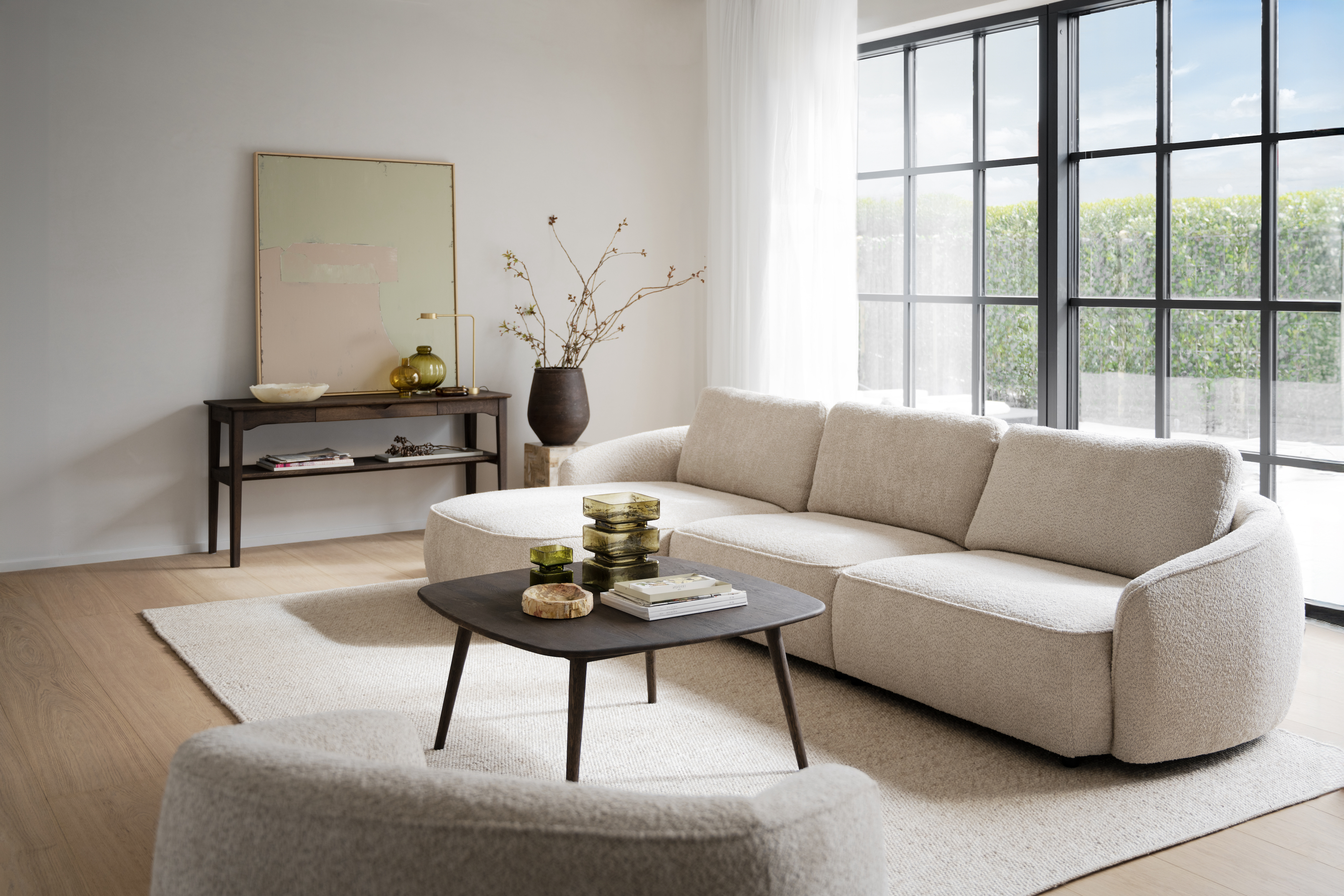 Rowico Home Norris 4-Sitzer Sofa Chaiselongue Links Hellbeige 319cm