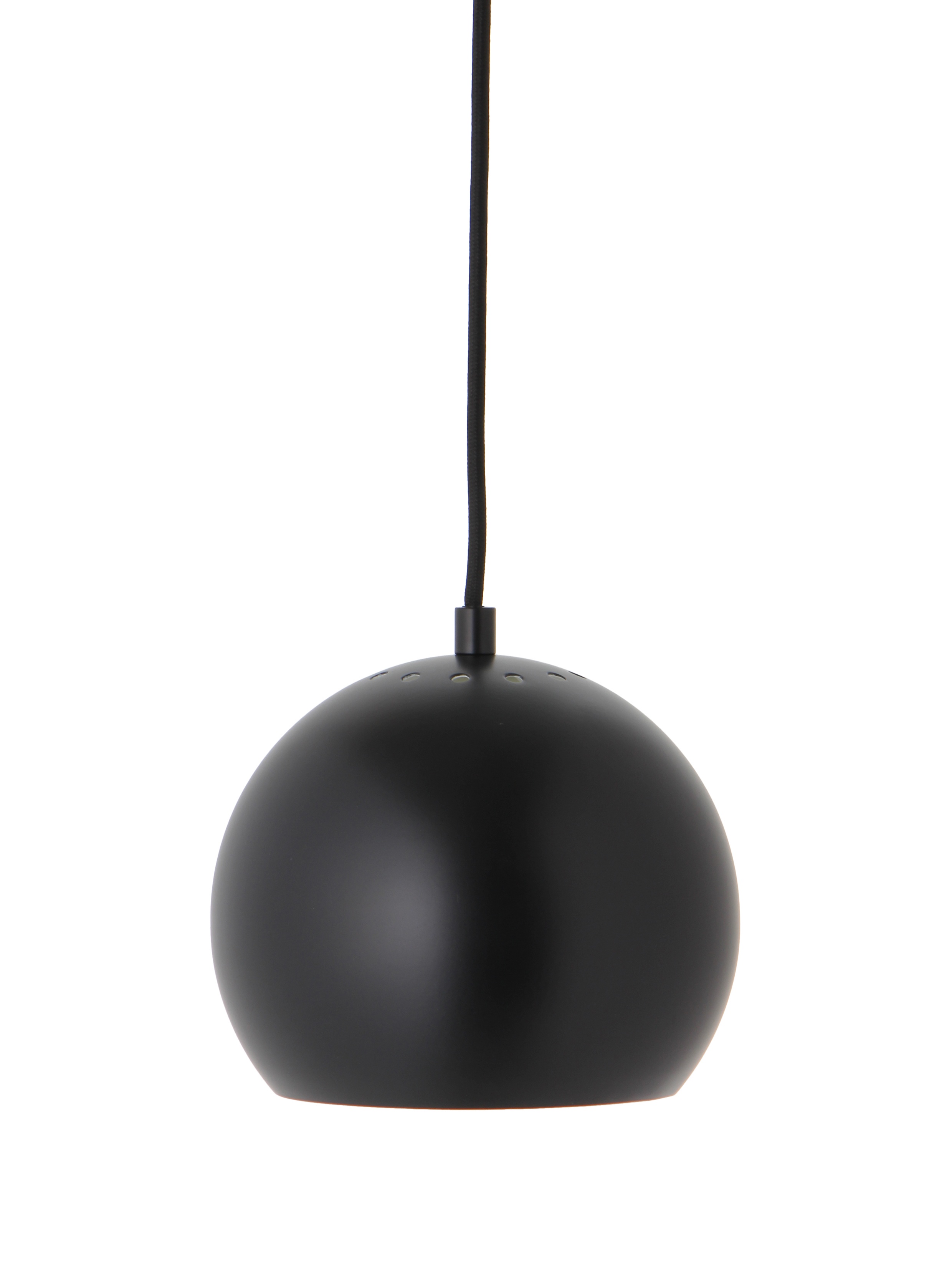Ball Taklampa Matt Black Ø18