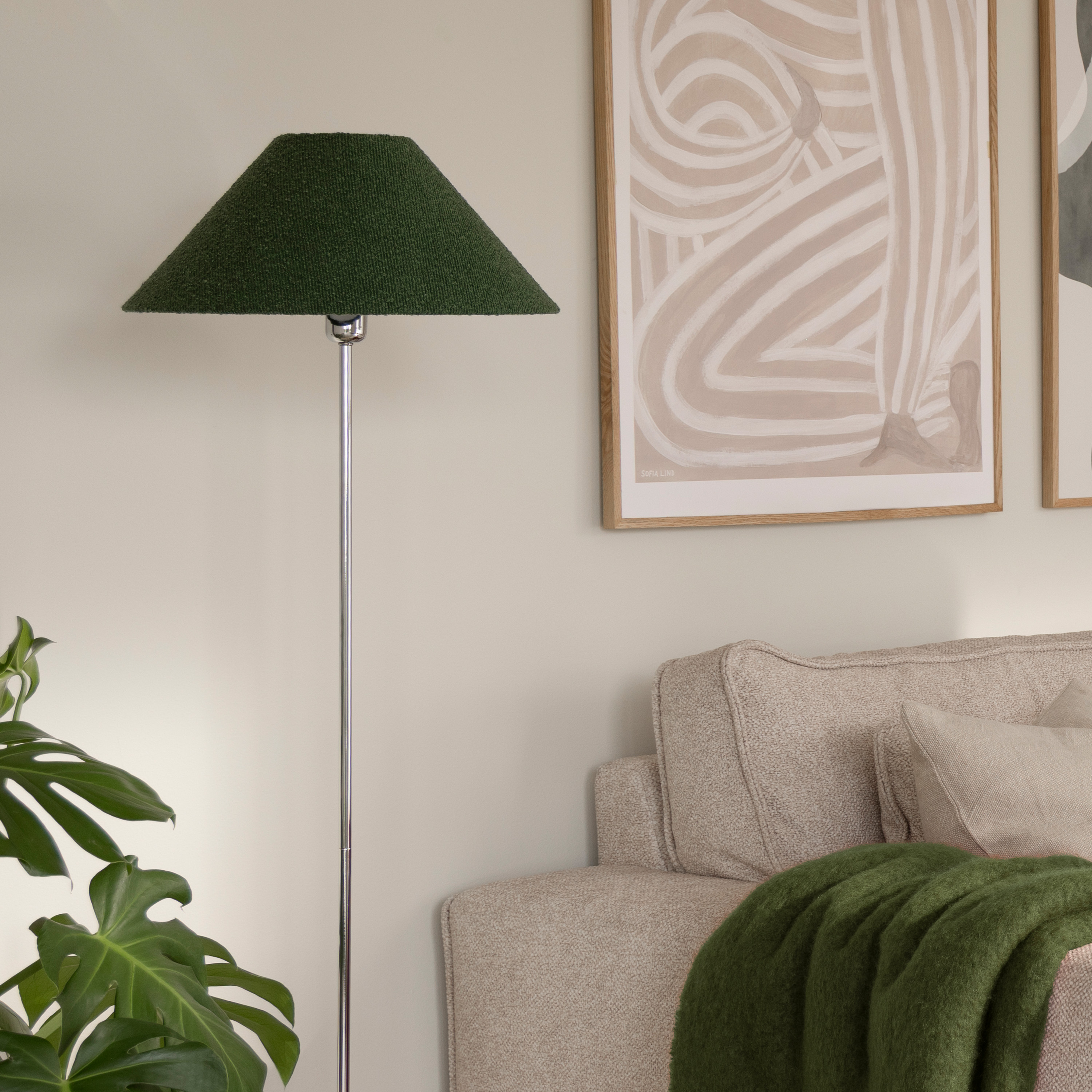 Globen Lighting Iris Lattiavalaisimen Jalusta Kromi