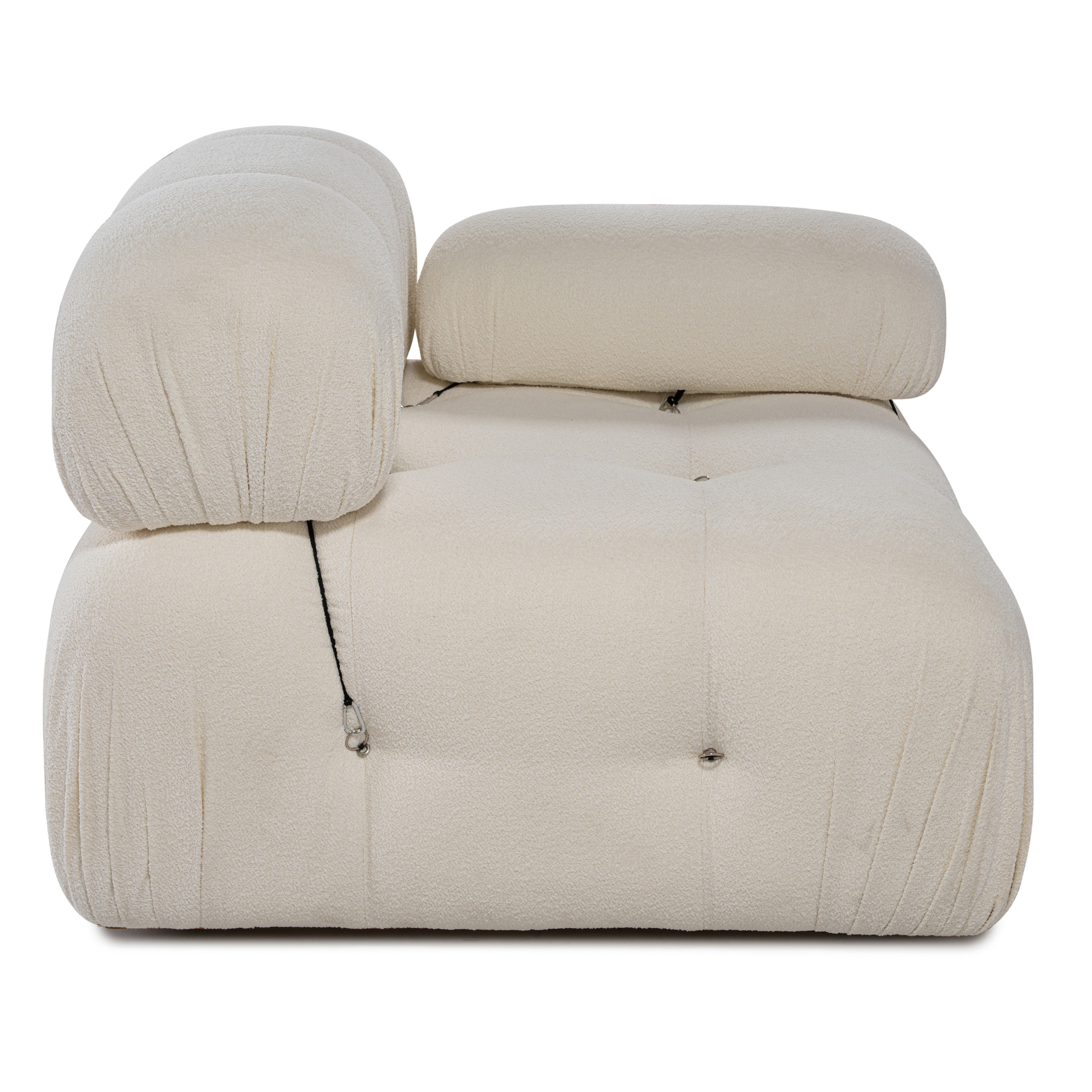 Sleepo Collection Blanca Høyremodul White Bouclé