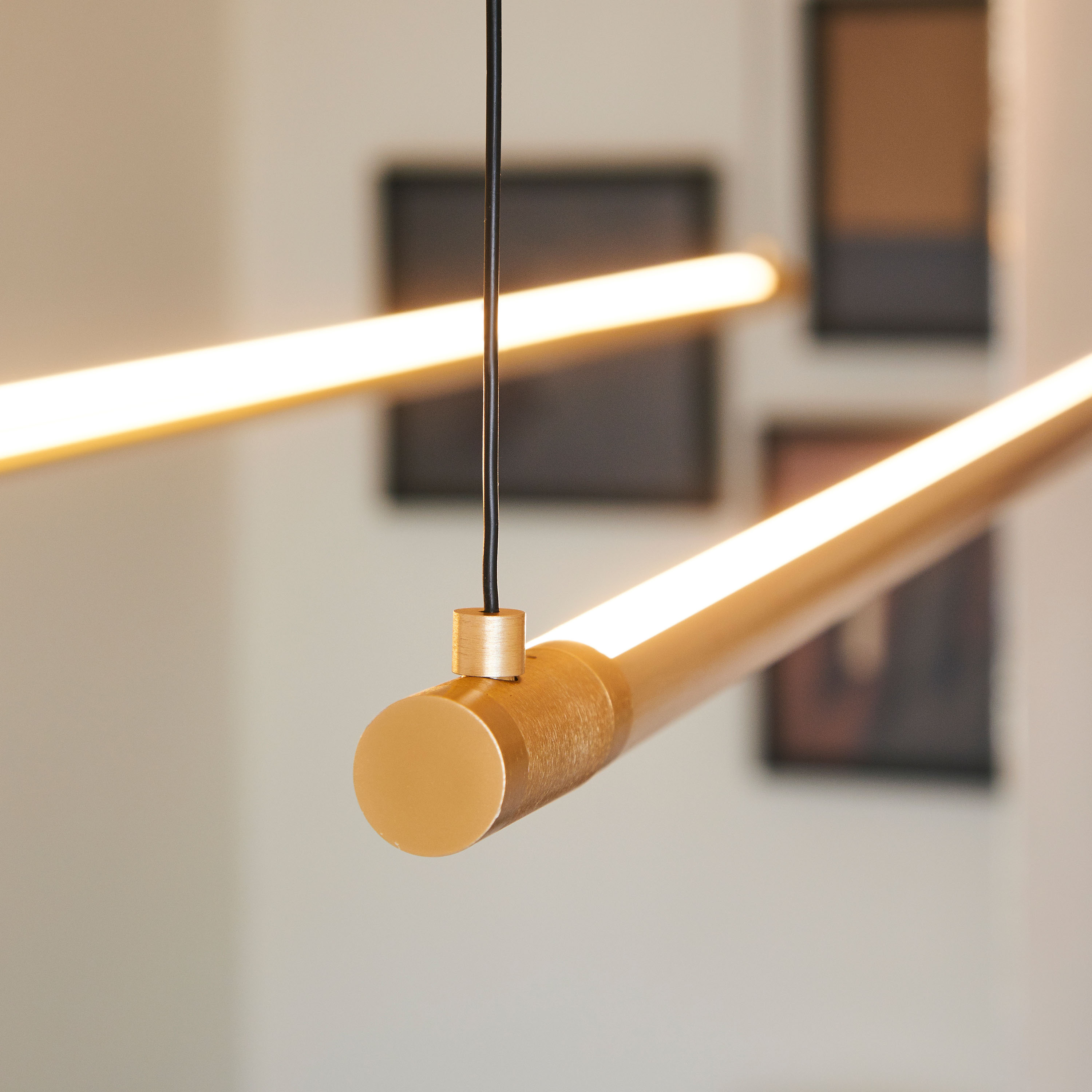 LOOM Design Straw Taklampa Gold 200cm