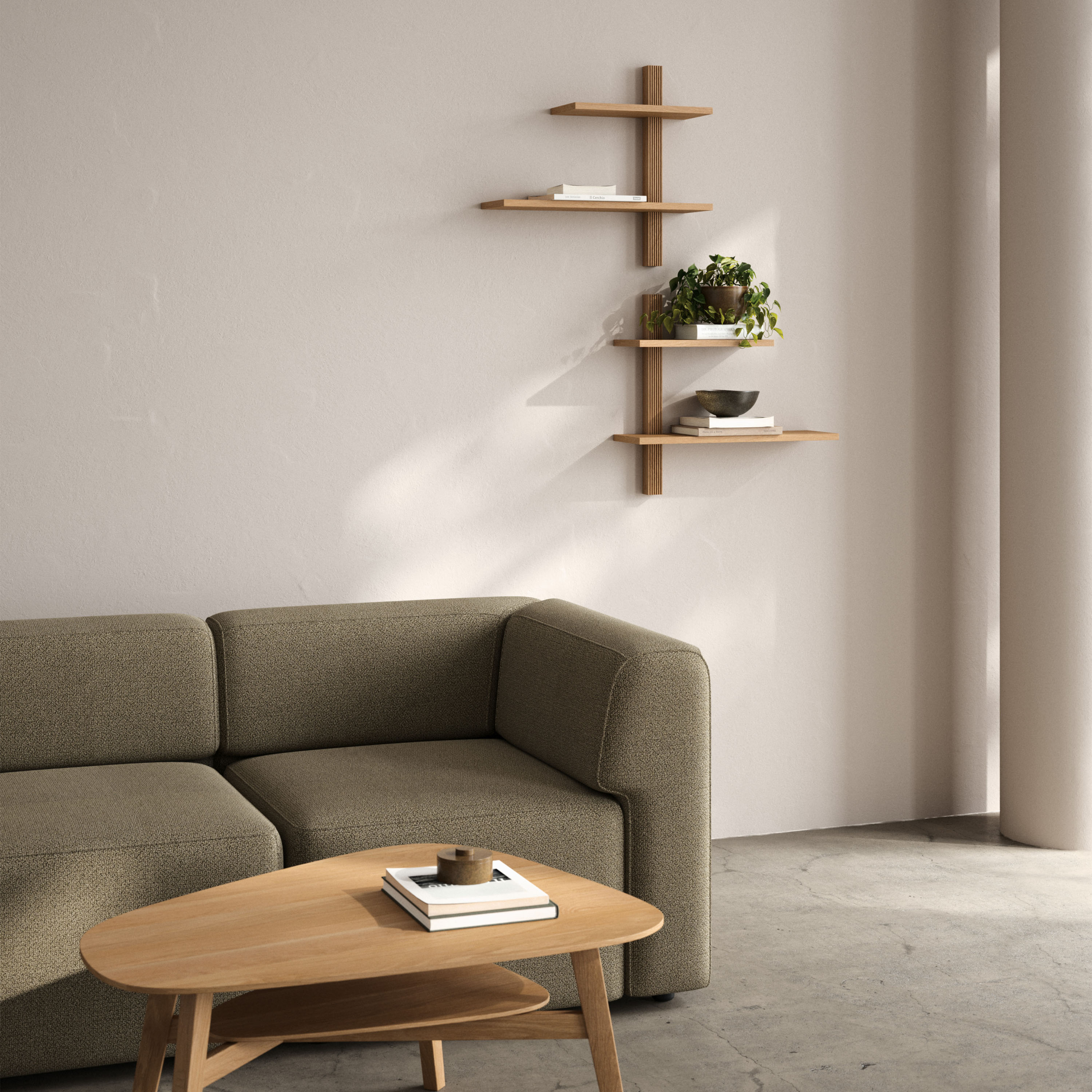 Andersen Furniture Phase Seinähylly Öljytty Tammi 60x55