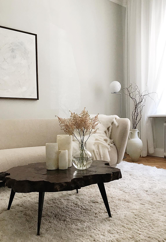 Layered Fallingwater Recycled Shaggy Teppe Bone White 250x350