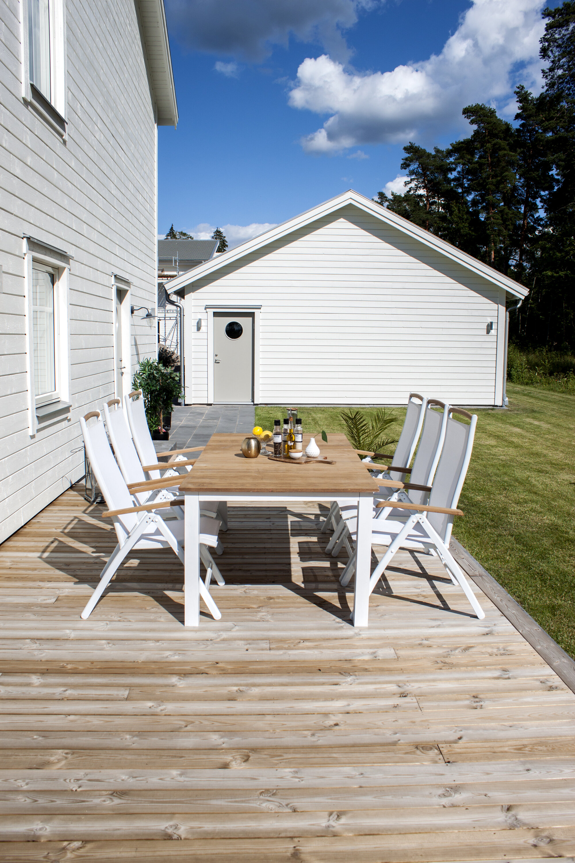 Venture Home Charlie Matbord Vit 210cm