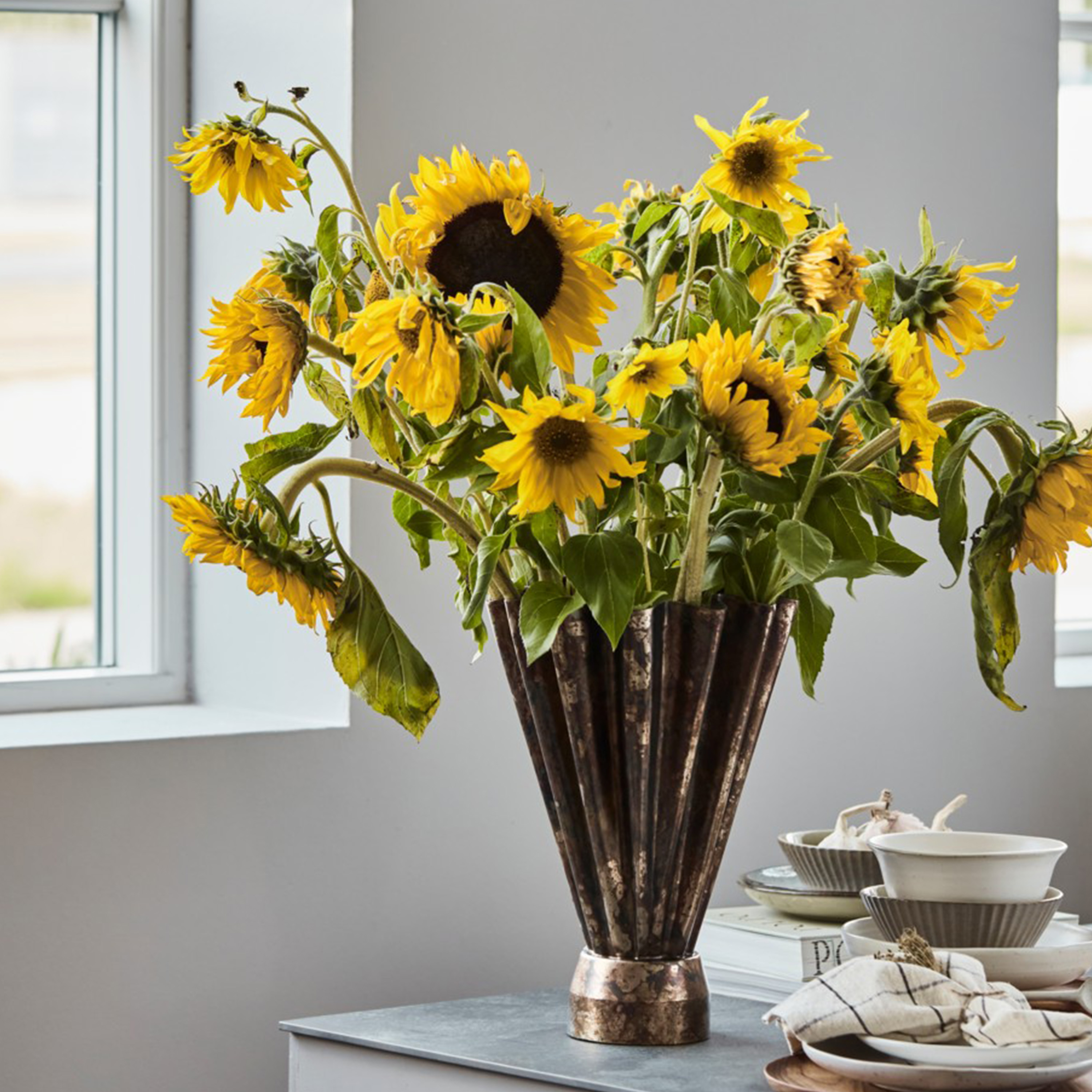 House Doctor Flood Vase Antikkbrun 23cm