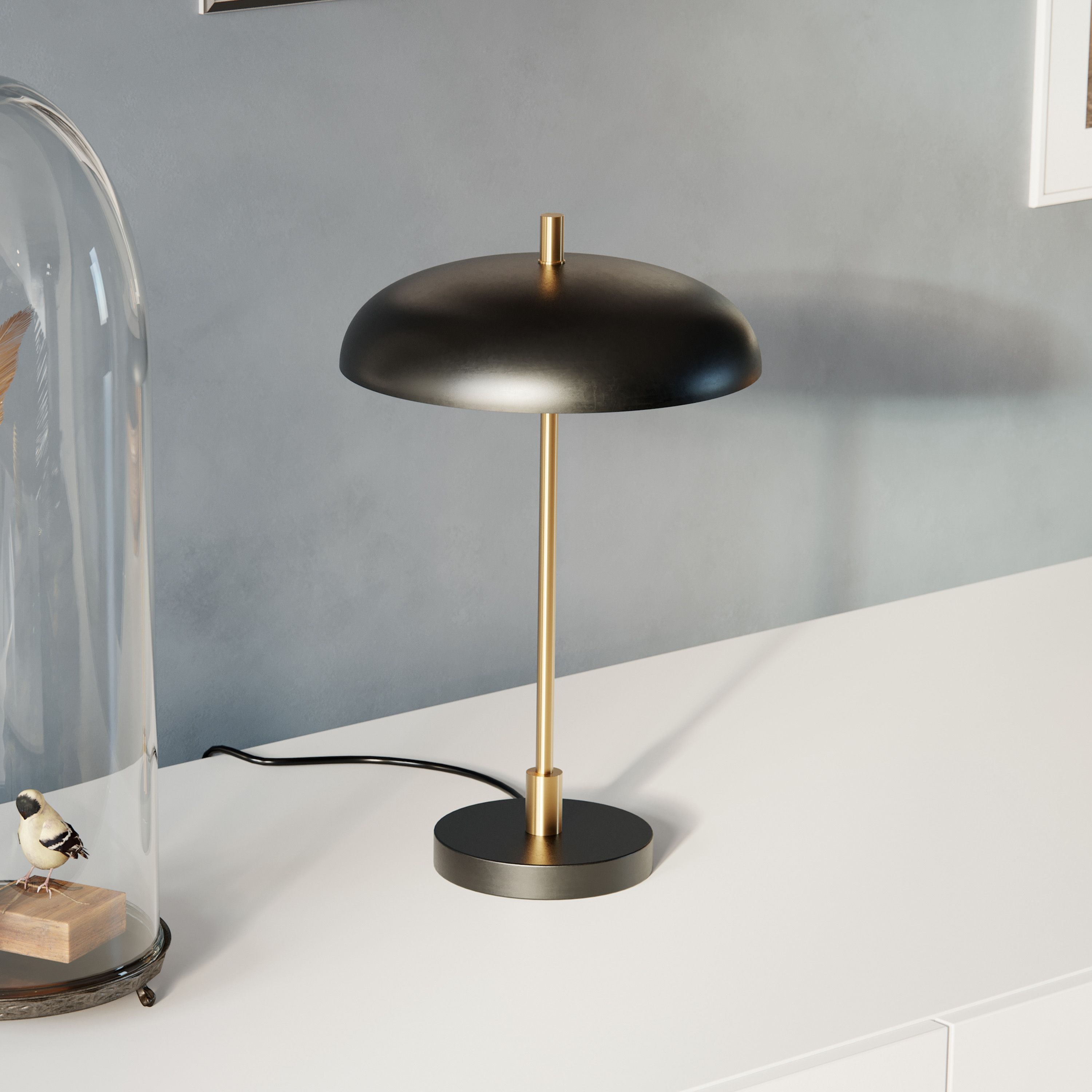 By Rydéns Shelby Bordslampa Svart/Guld 45cm